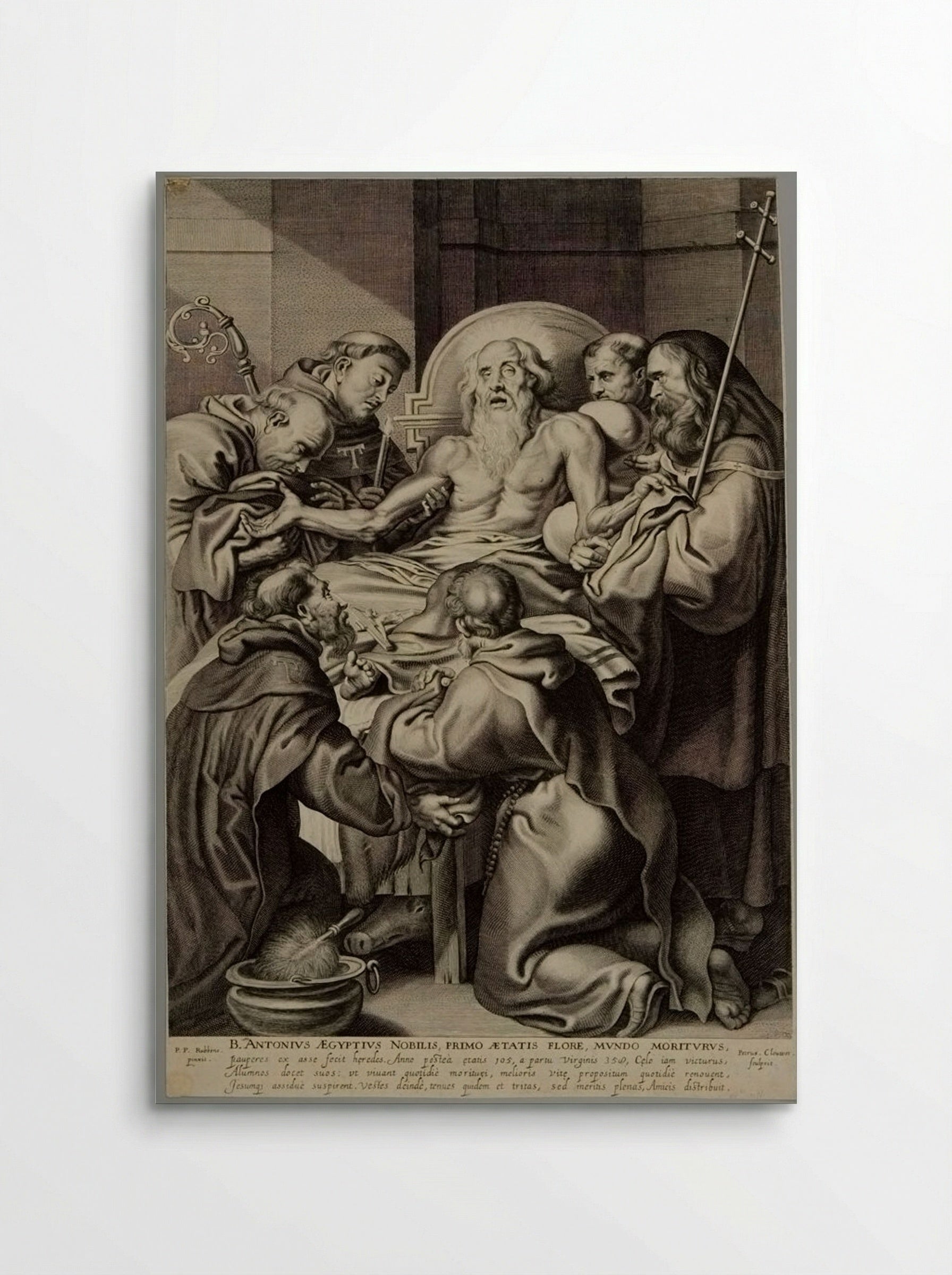 Death of Saint Anthony - Pieter Clouet - Poster