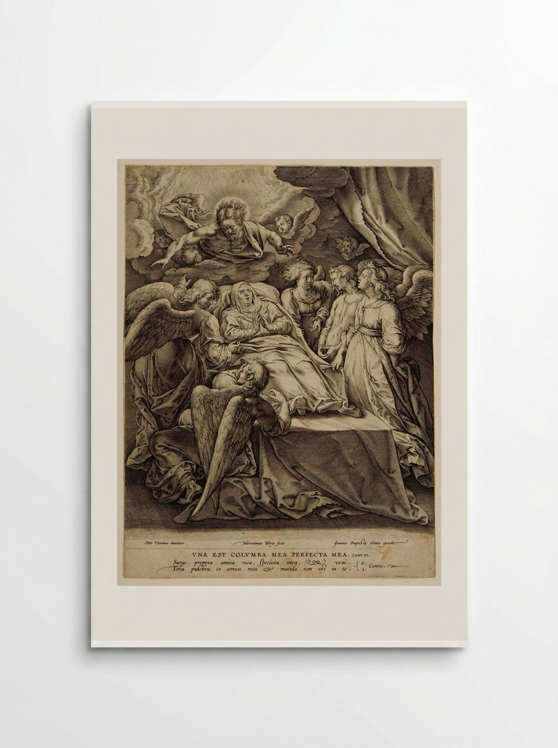 Death of the Virgin - Hieronymus Wierix - Poster
