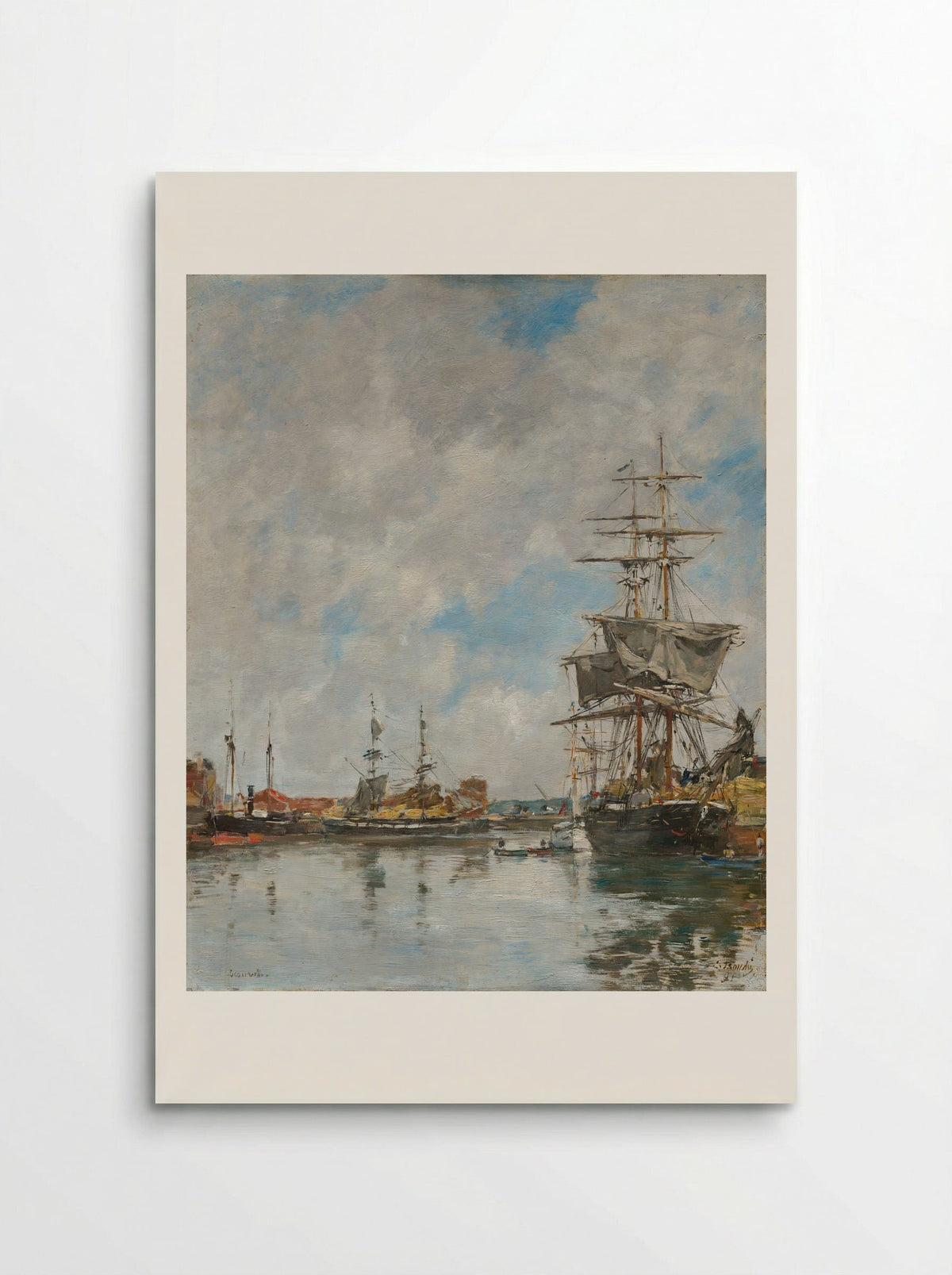 Deauville, the Dock - Eugène Boudin - Poster