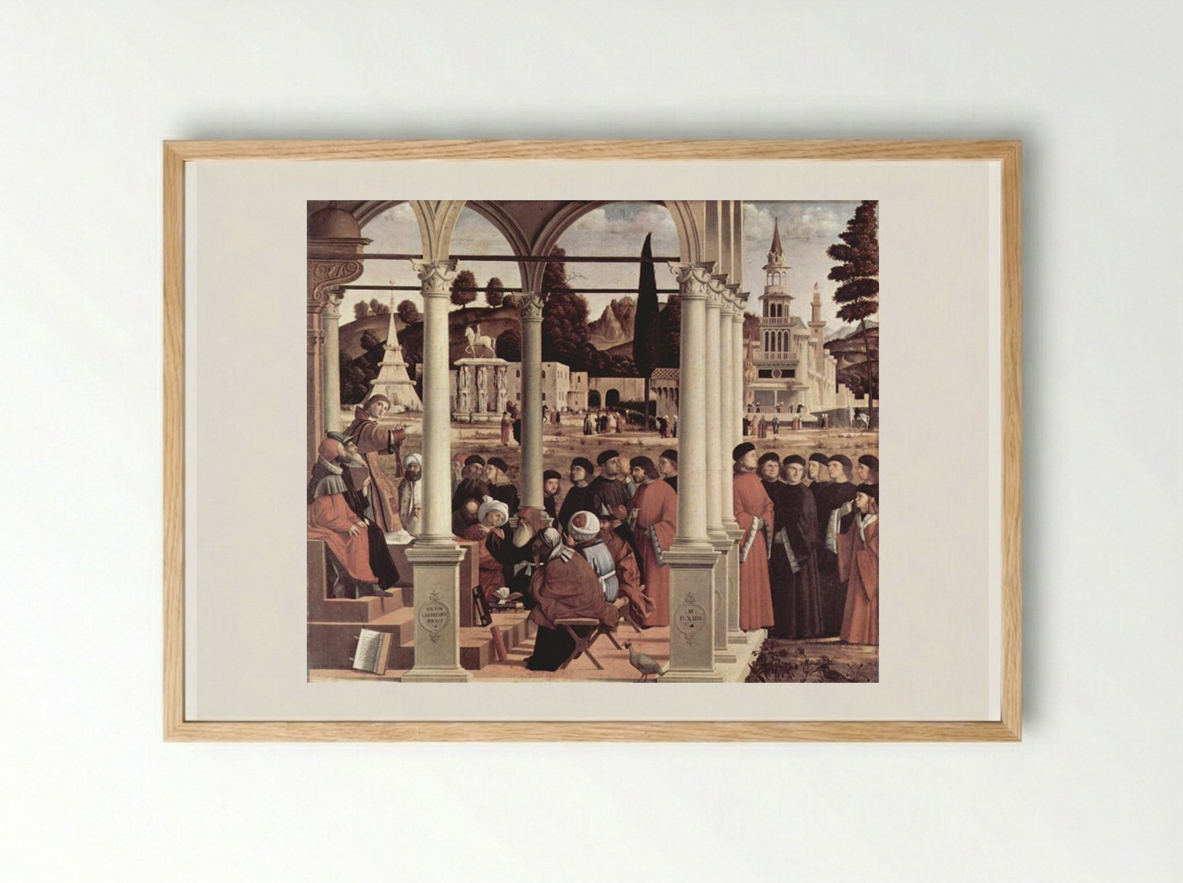 Debate of St. Stephen - Vittore Carpaccio - Framed Print Wood