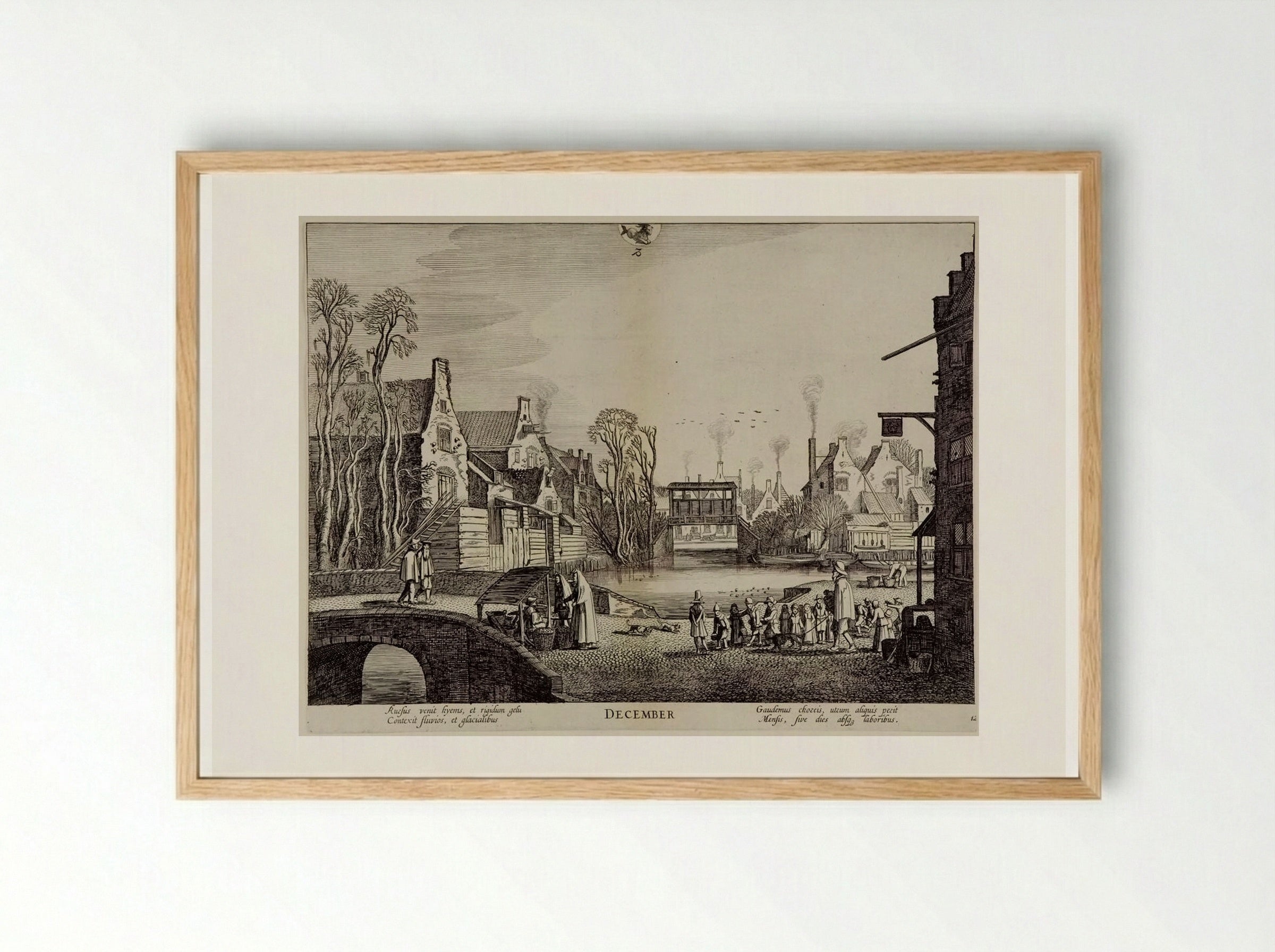 December - Jan van de Velde II - Framed Print Wood