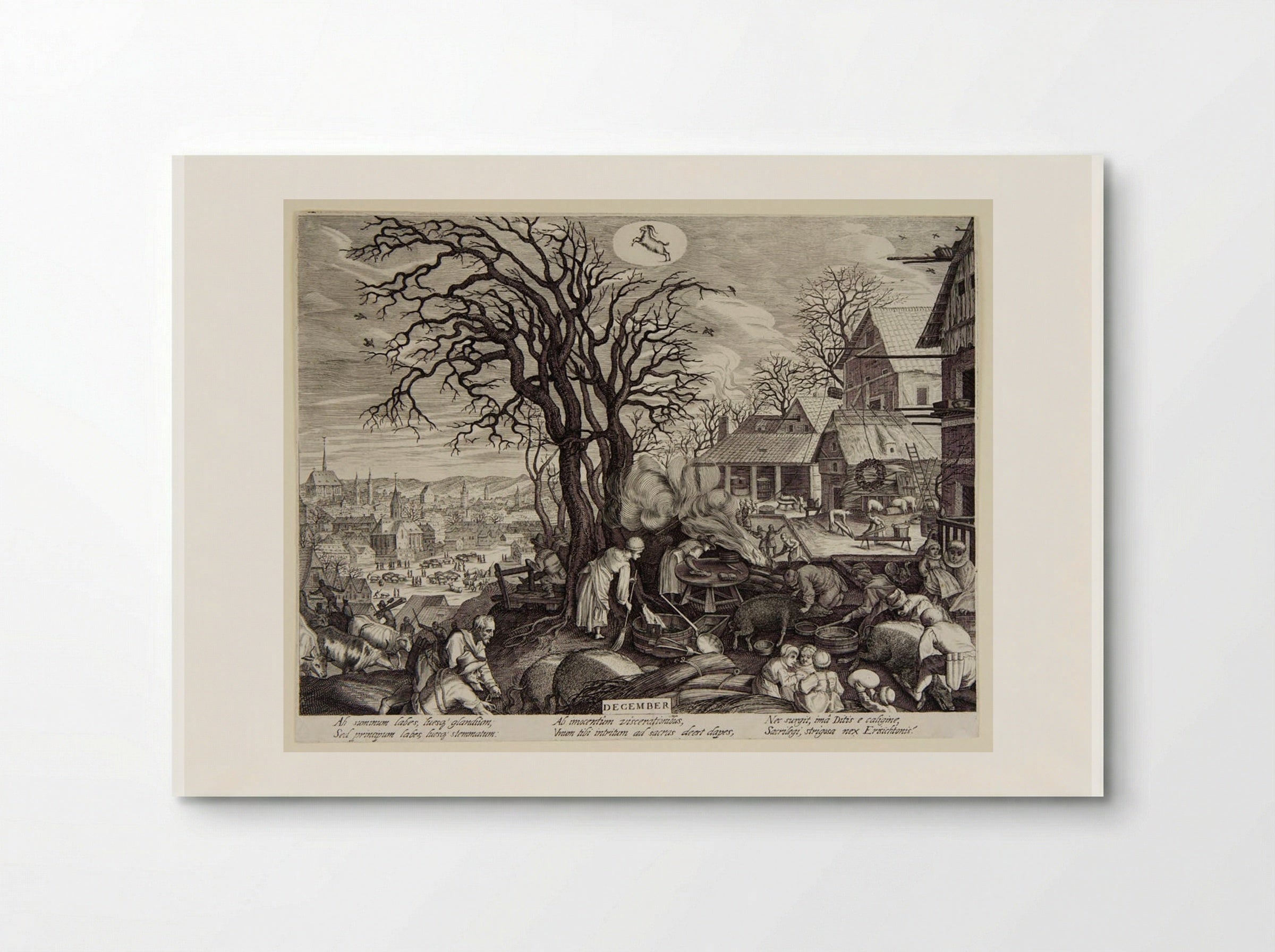 December - Aegidius Sadeler II - Poster