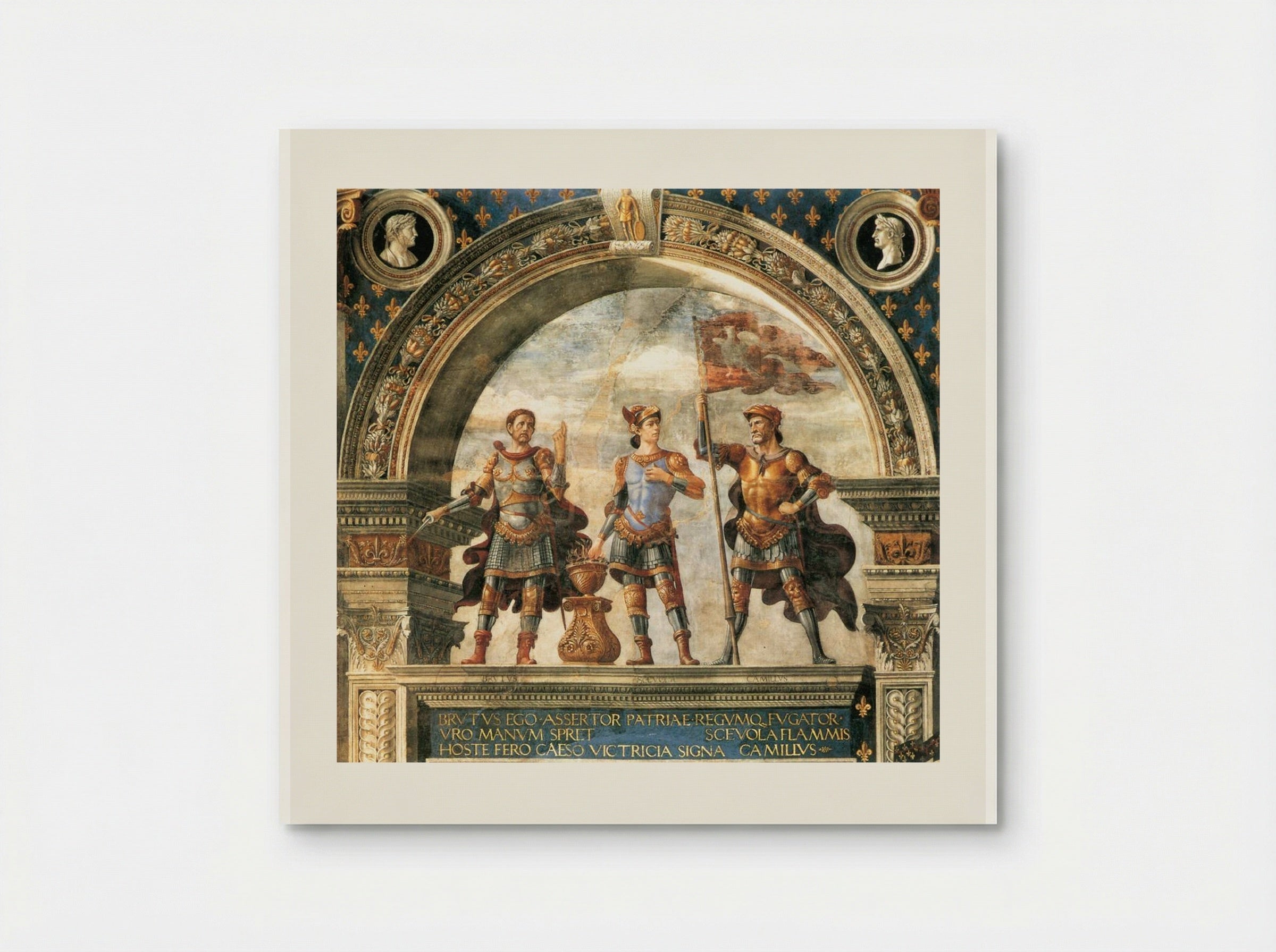 Decoration of the Sala dei Gigli - Domenico Ghirlandaio - Poster