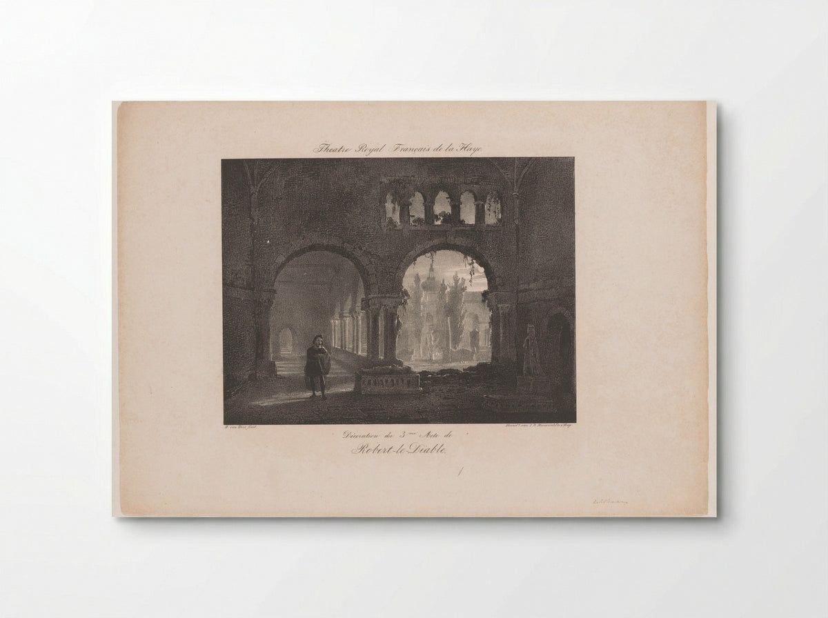 Decorstuk voor de opera Robert le diable - Huib van Hove Bz - Poster