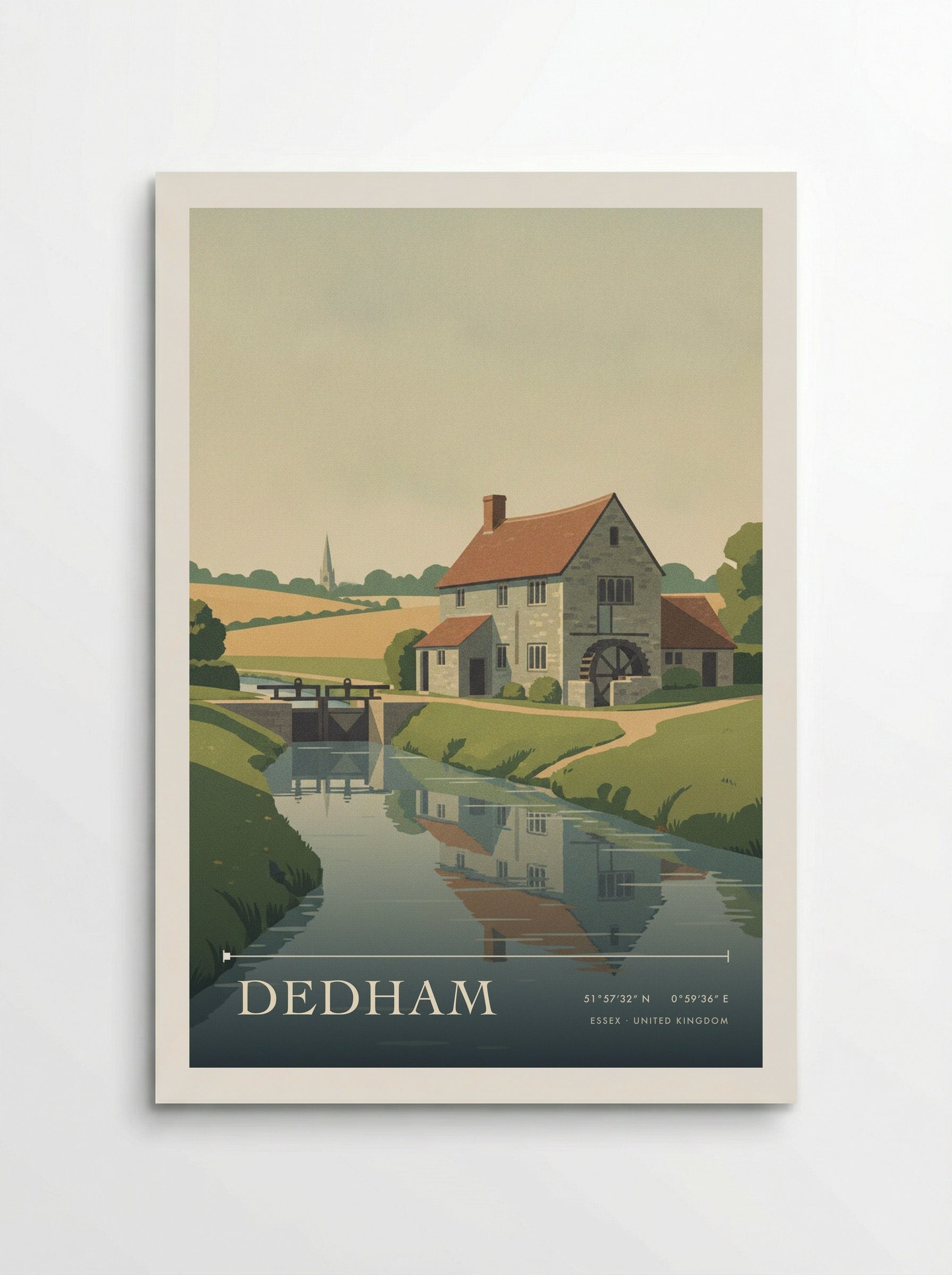 Dedham Essex United Kingdom Travel Poster - Poster