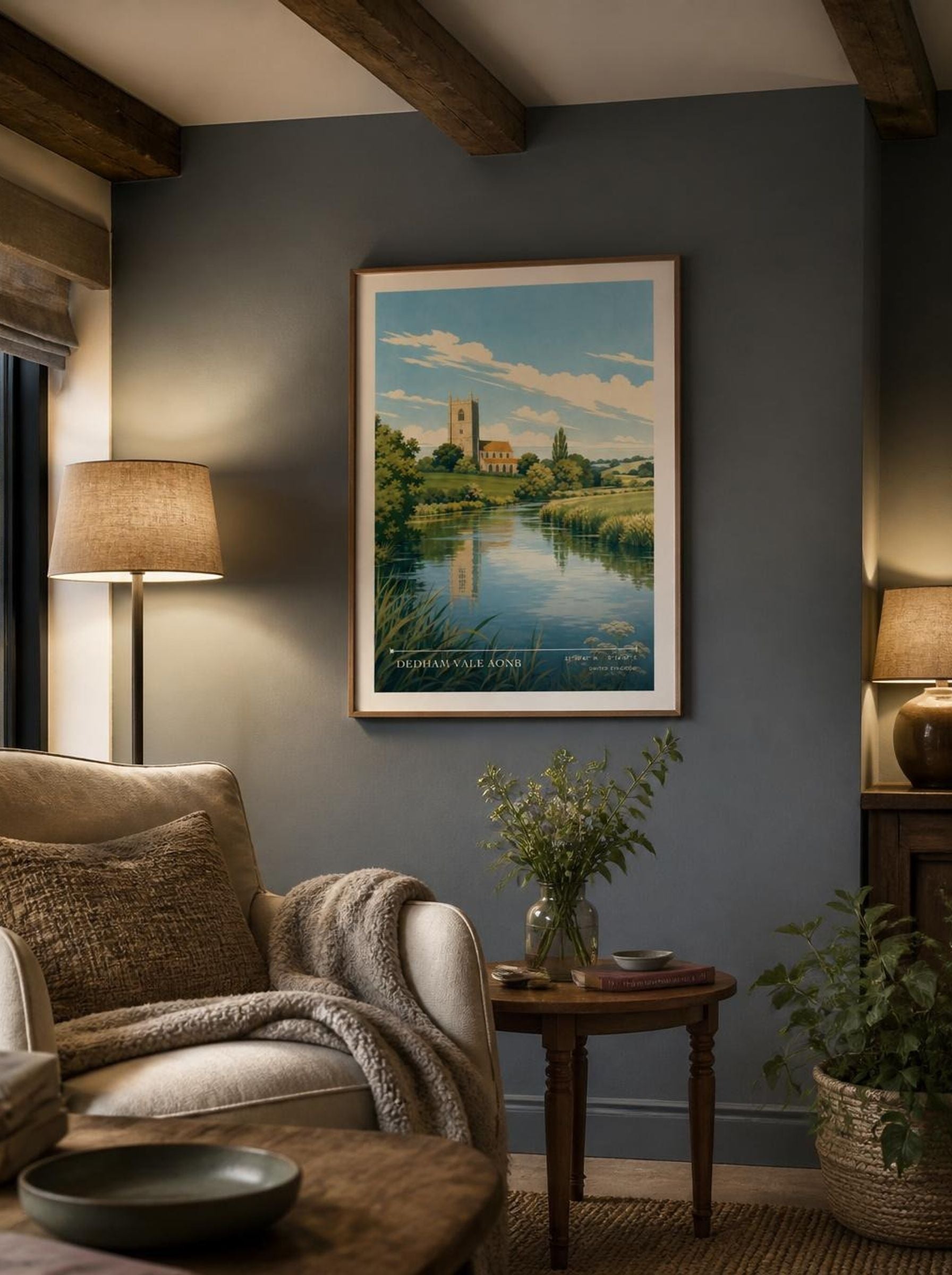Dedham Vale AONB United Kingdom Travel Poster - Lifestyle
