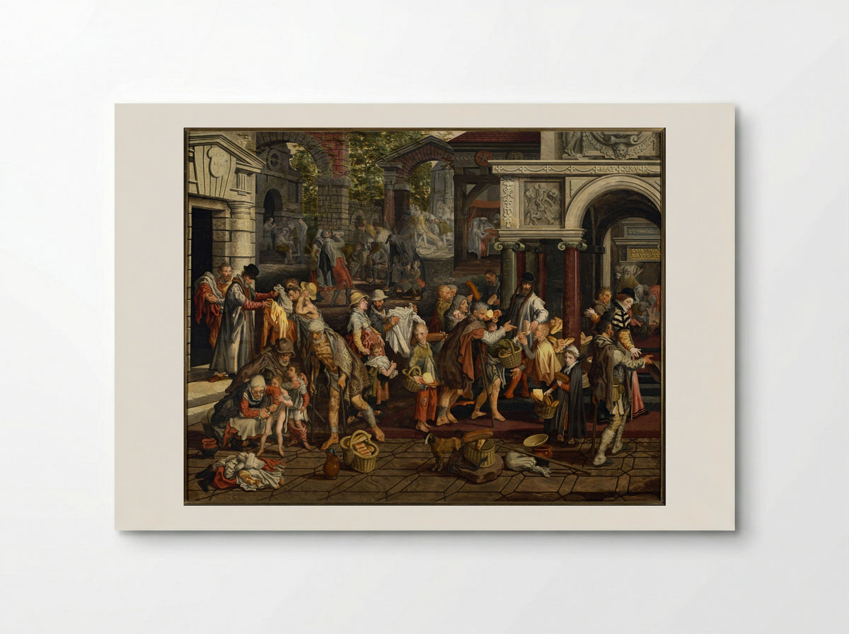 Deeds of Christian Charity - Pieter Aertsen - Poster