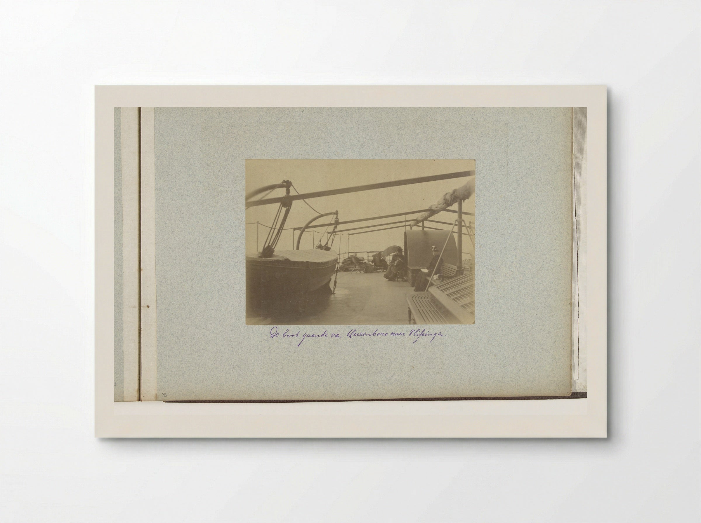 Dek van de boot tussen Queensborough en Vlissingen - Henry Pauw van Wieldrecht - Poster