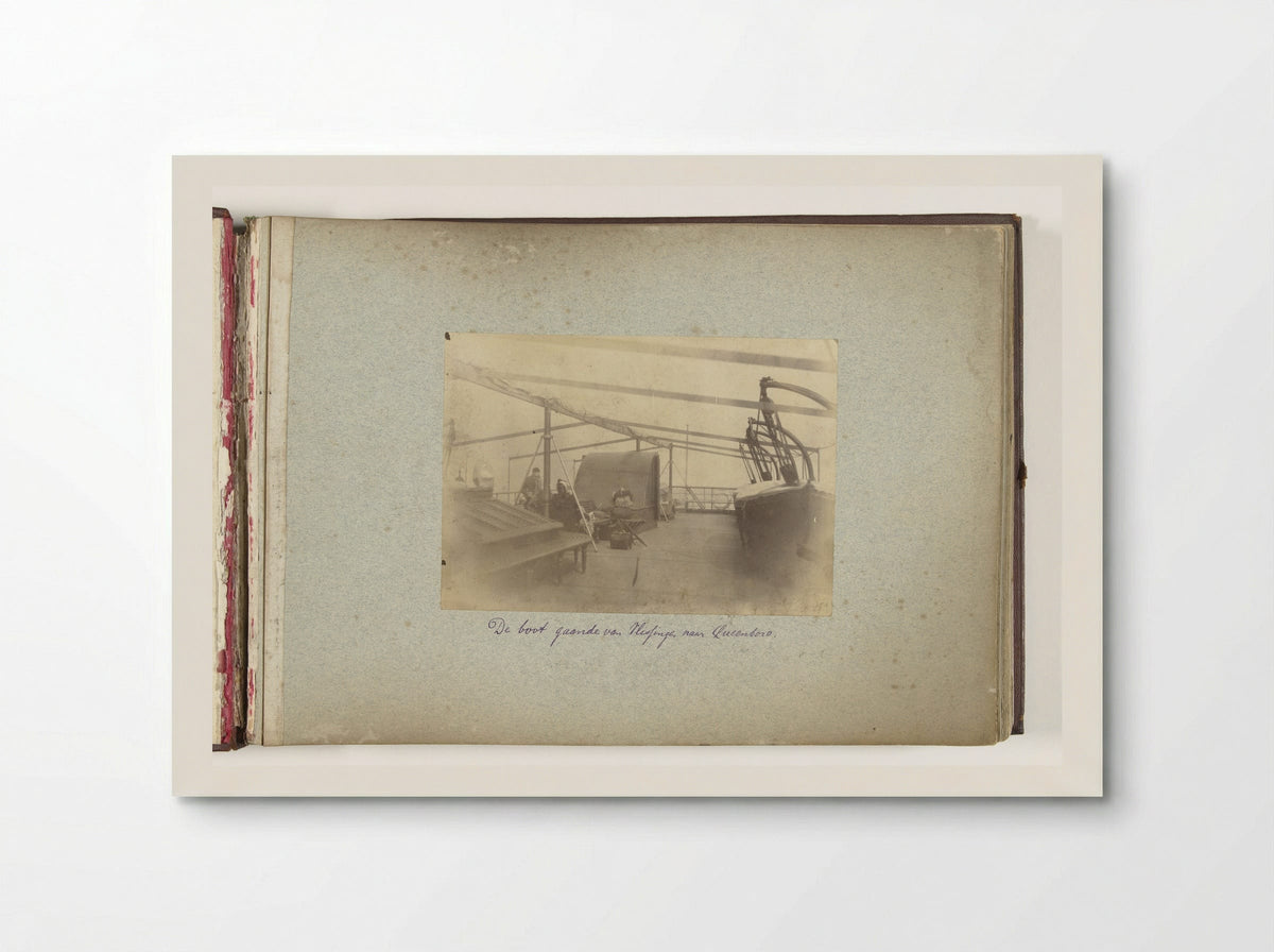 Dek van de boot tussen Vlissingen en Queensborough - Henry Pauw van Wieldrecht - Poster