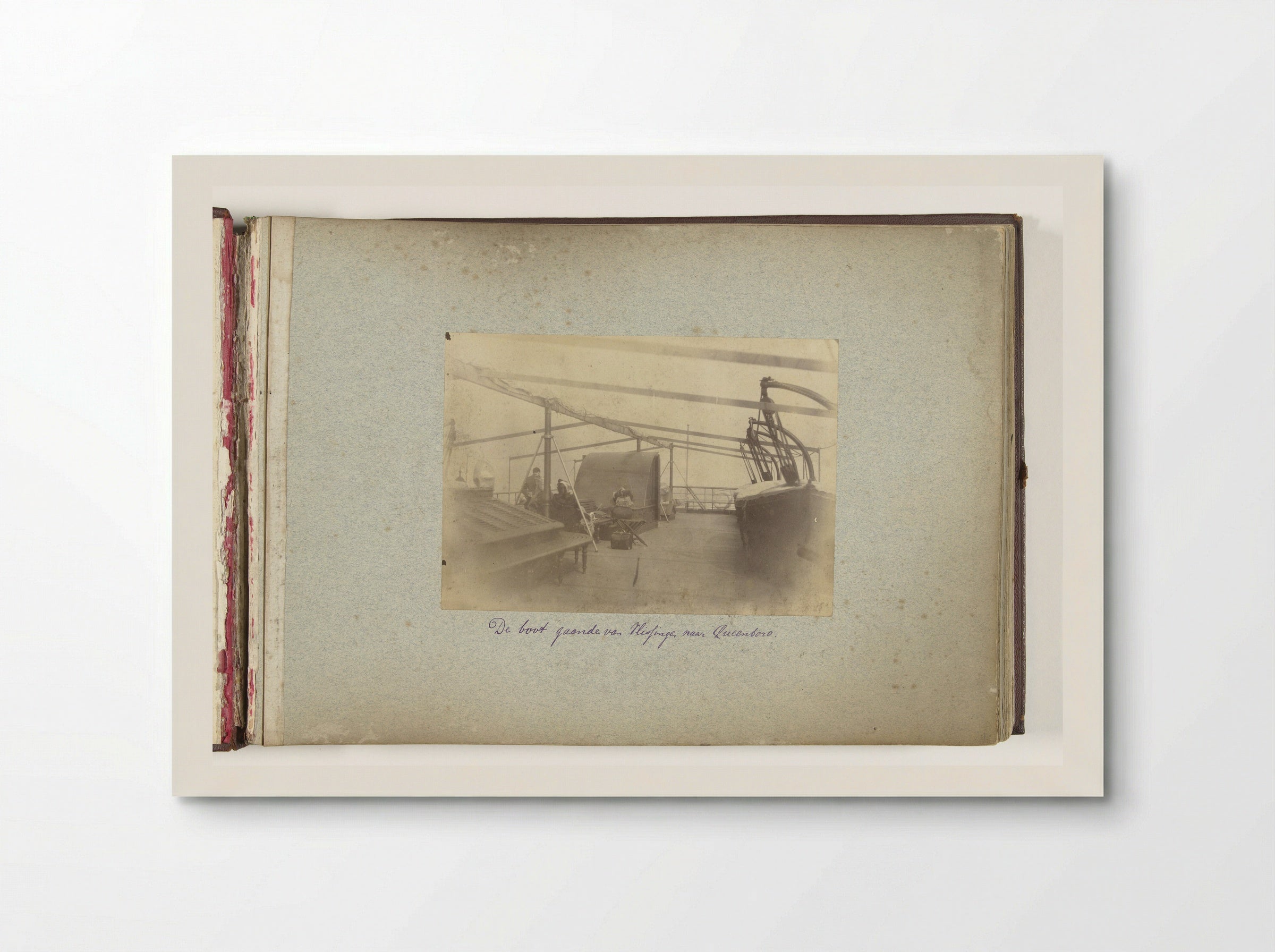 Dek van de boot tussen Vlissingen en Queensborough - Henry Pauw van Wieldrecht - Poster