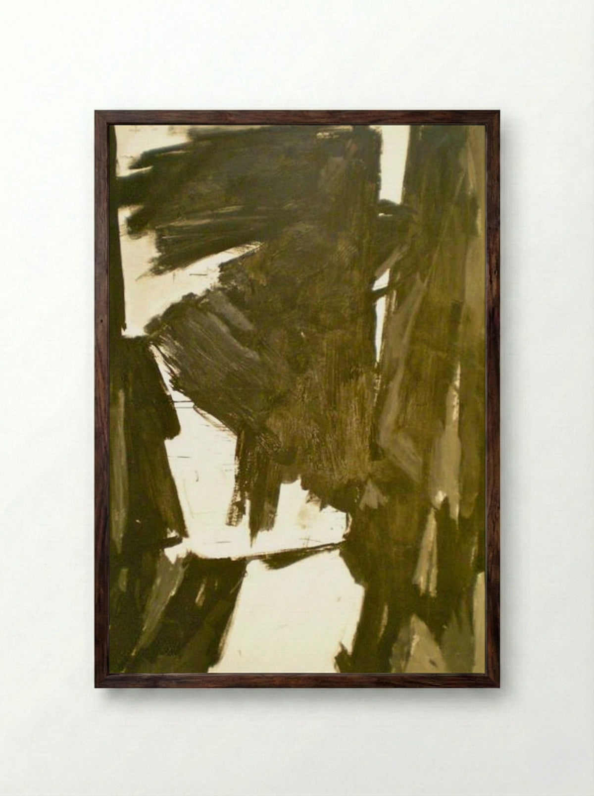 Delaware Gap - Franz Kline - Framed Print Dark Wood