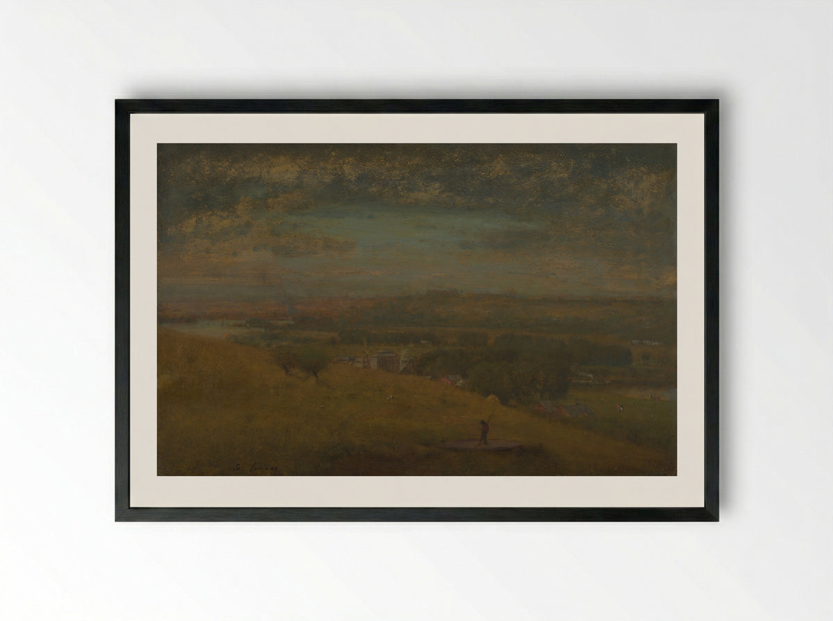 Delaware Valley - George Inness - Framed Print Black