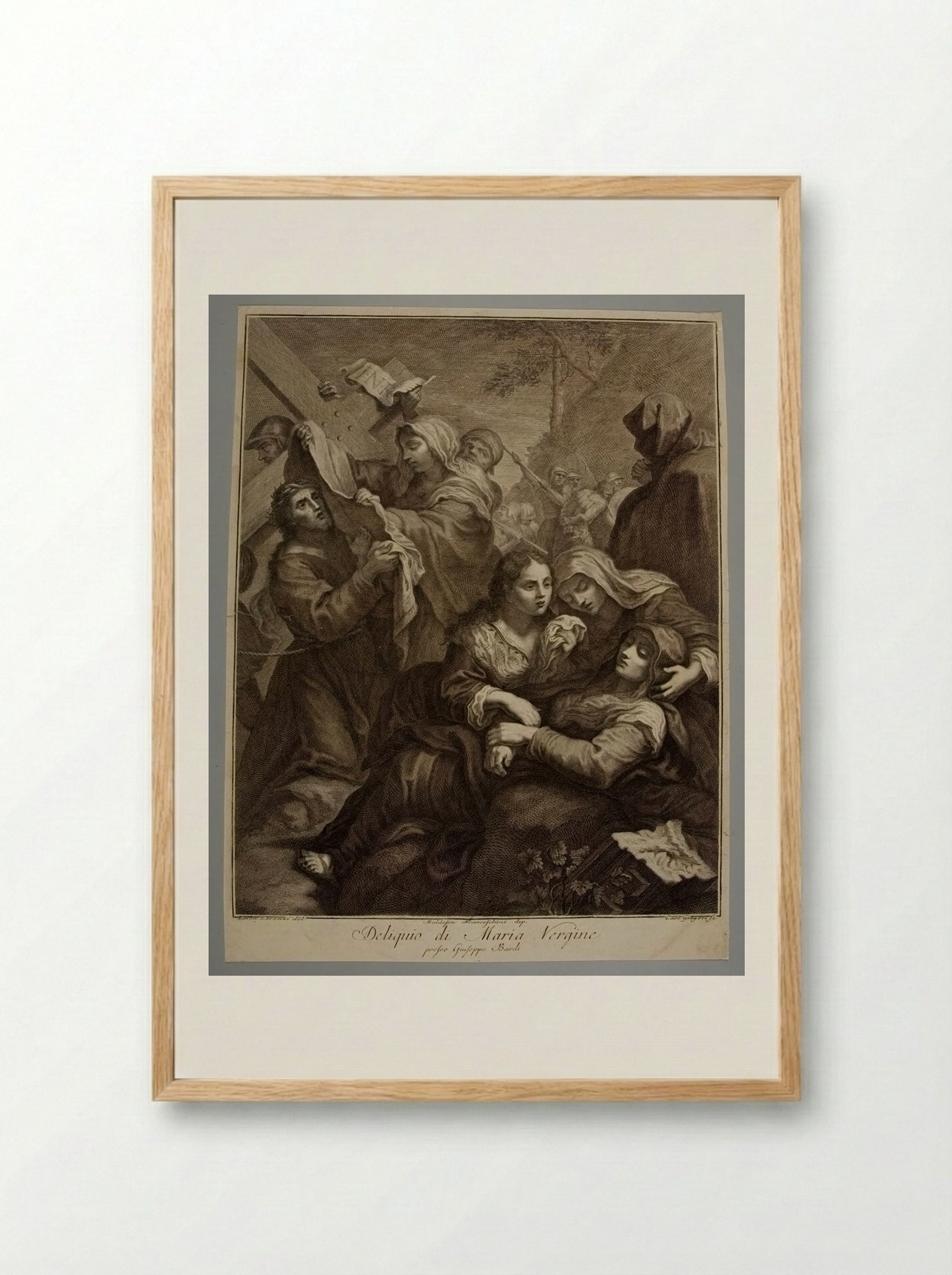 Deliquio di Maria Vergine - Carlo Gregori - Framed Print Wood
