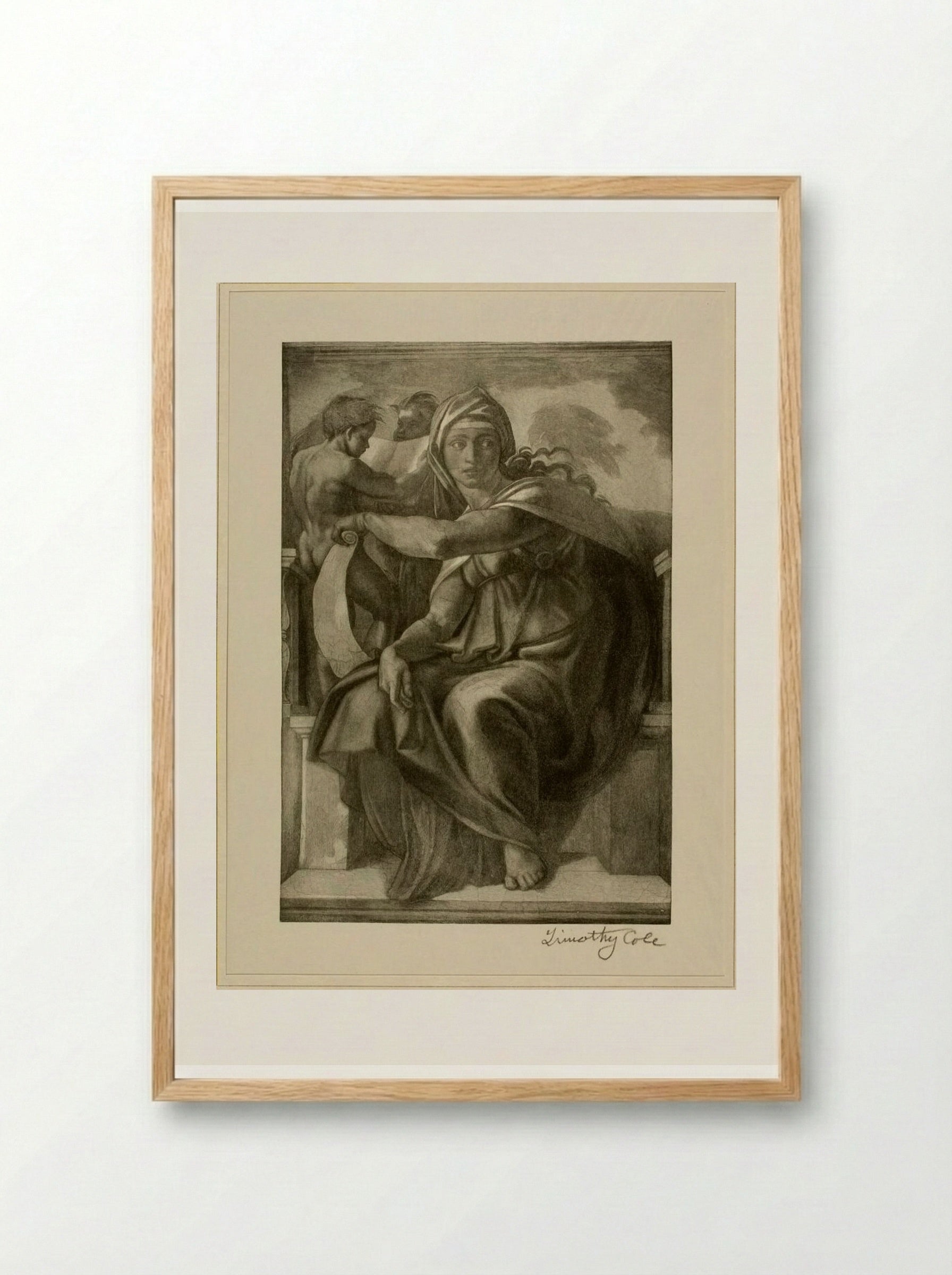 Delphian Sibyl - Timothy Cole - Framed Print Wood