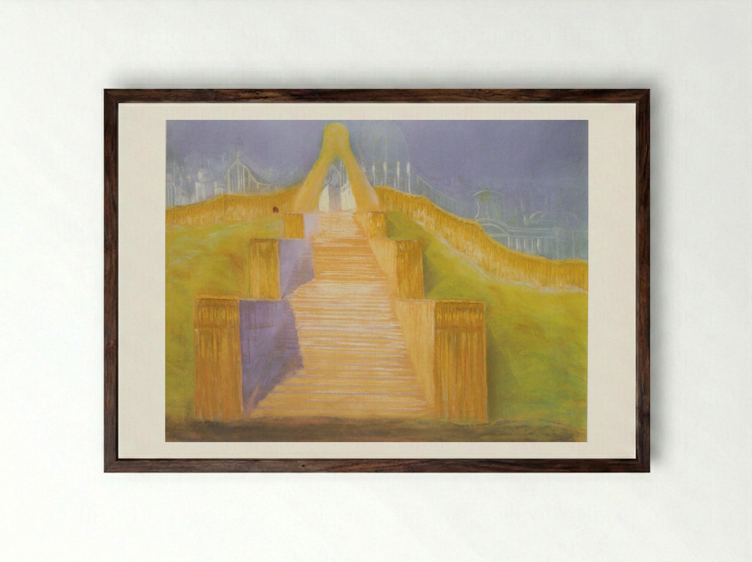 Deluge (I) - Mikalojus Konstantinas Čiurlionis - Framed Print Dark Wood