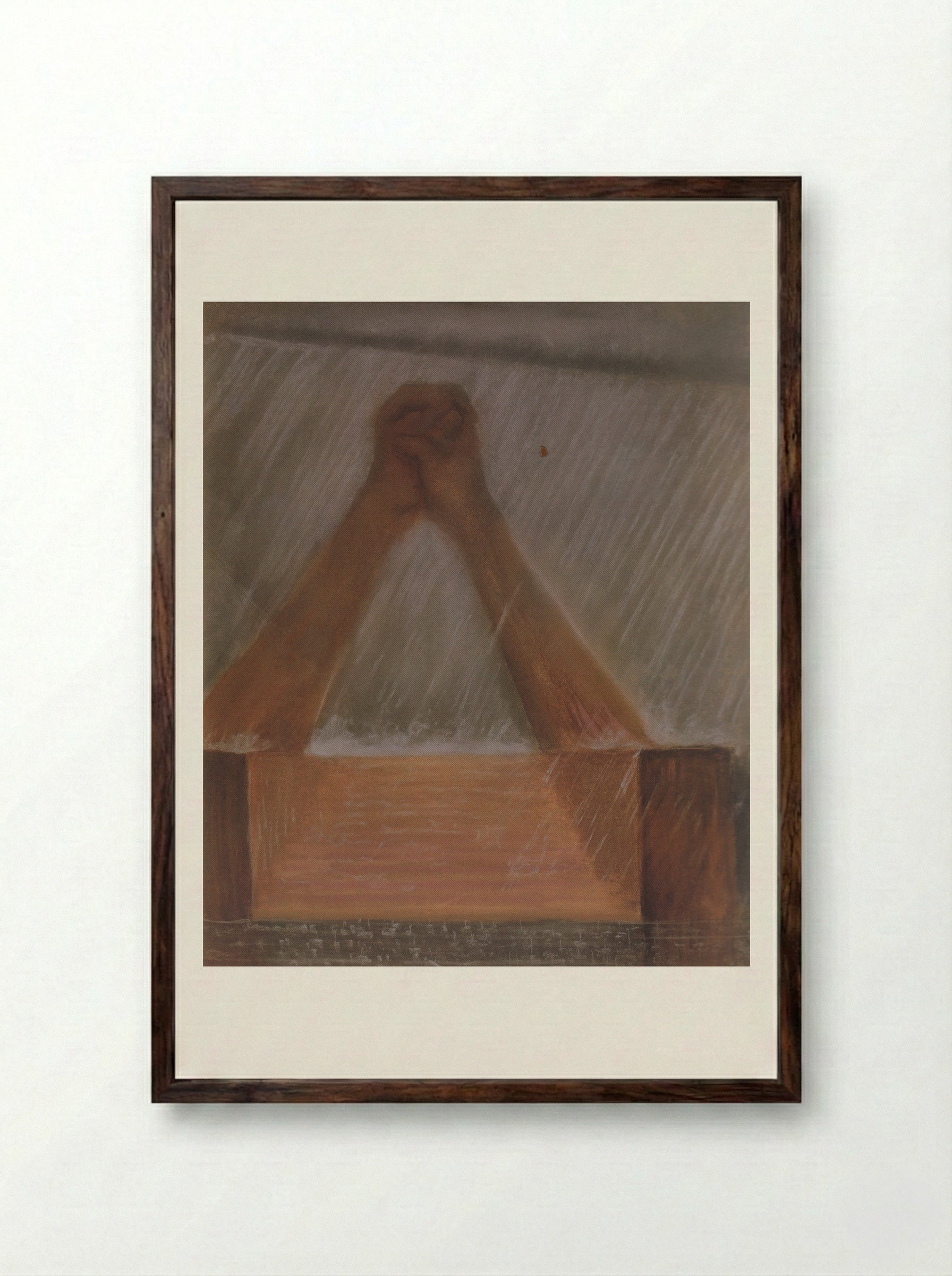 Deluge (IV) - Mikalojus Konstantinas Čiurlionis - Framed Print Dark Wood