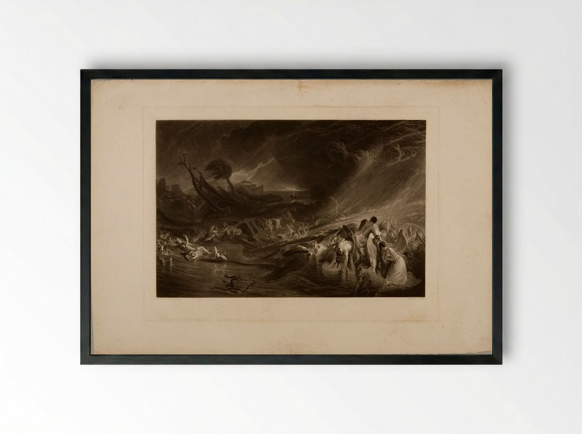 Deluge - J.P. Quilley - Framed Print Black
