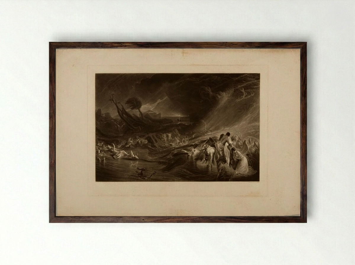 Deluge - J.P. Quilley - Framed Print Dark Wood