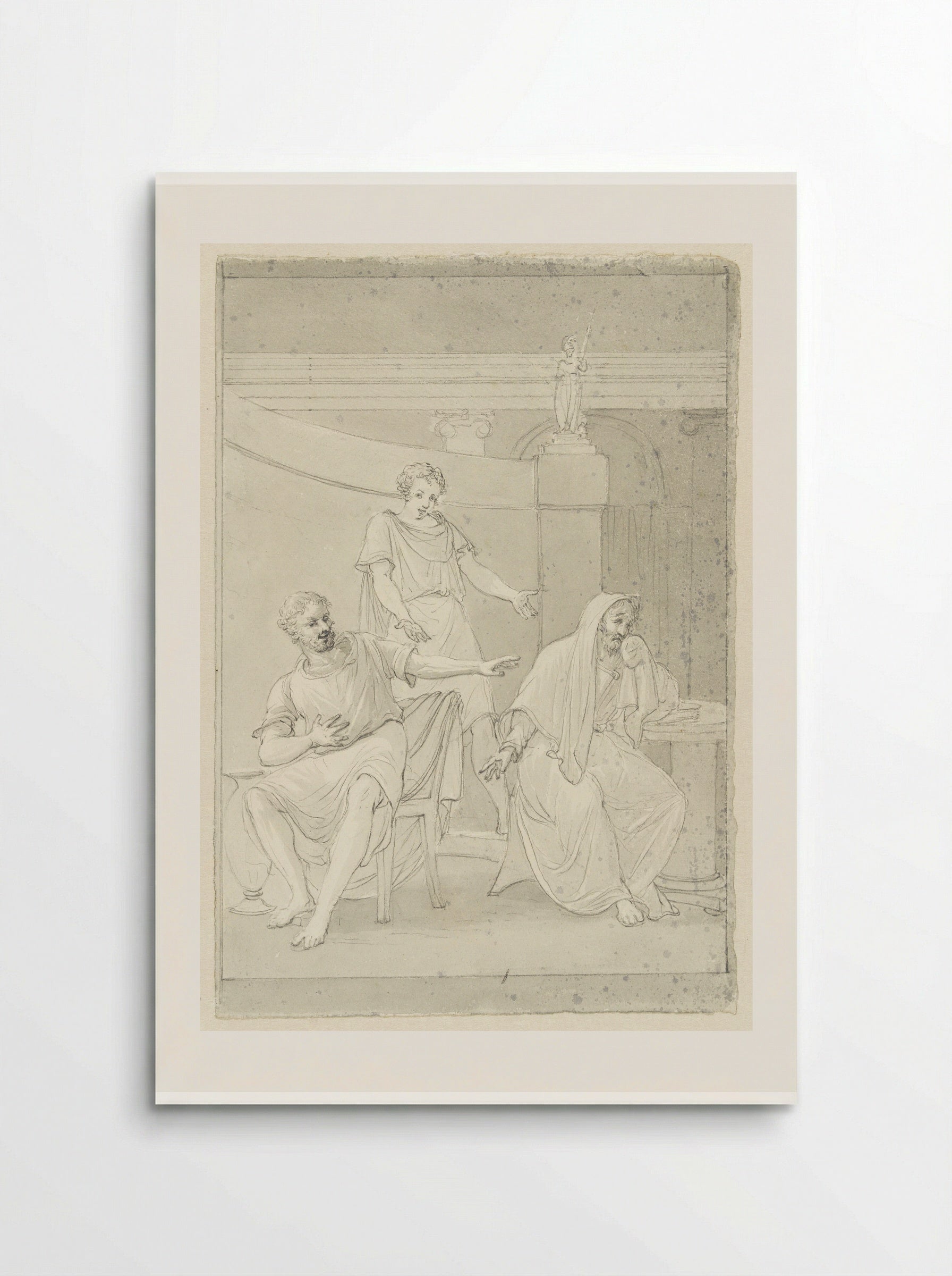Democritus and Heraclitus - Pieter Bartholomeusz. Barbiers - Poster