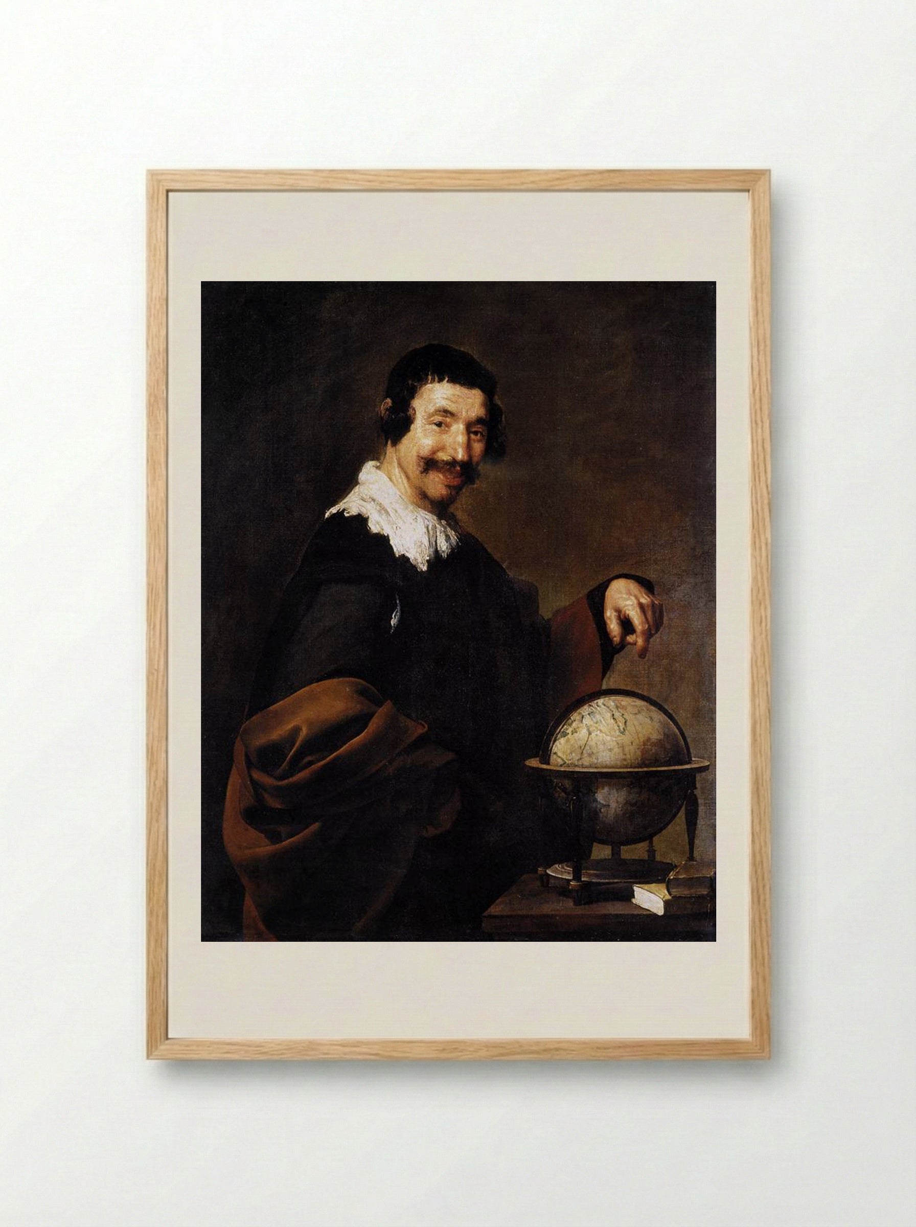 Democritus - Diego Velázquez - Framed Print Wood
