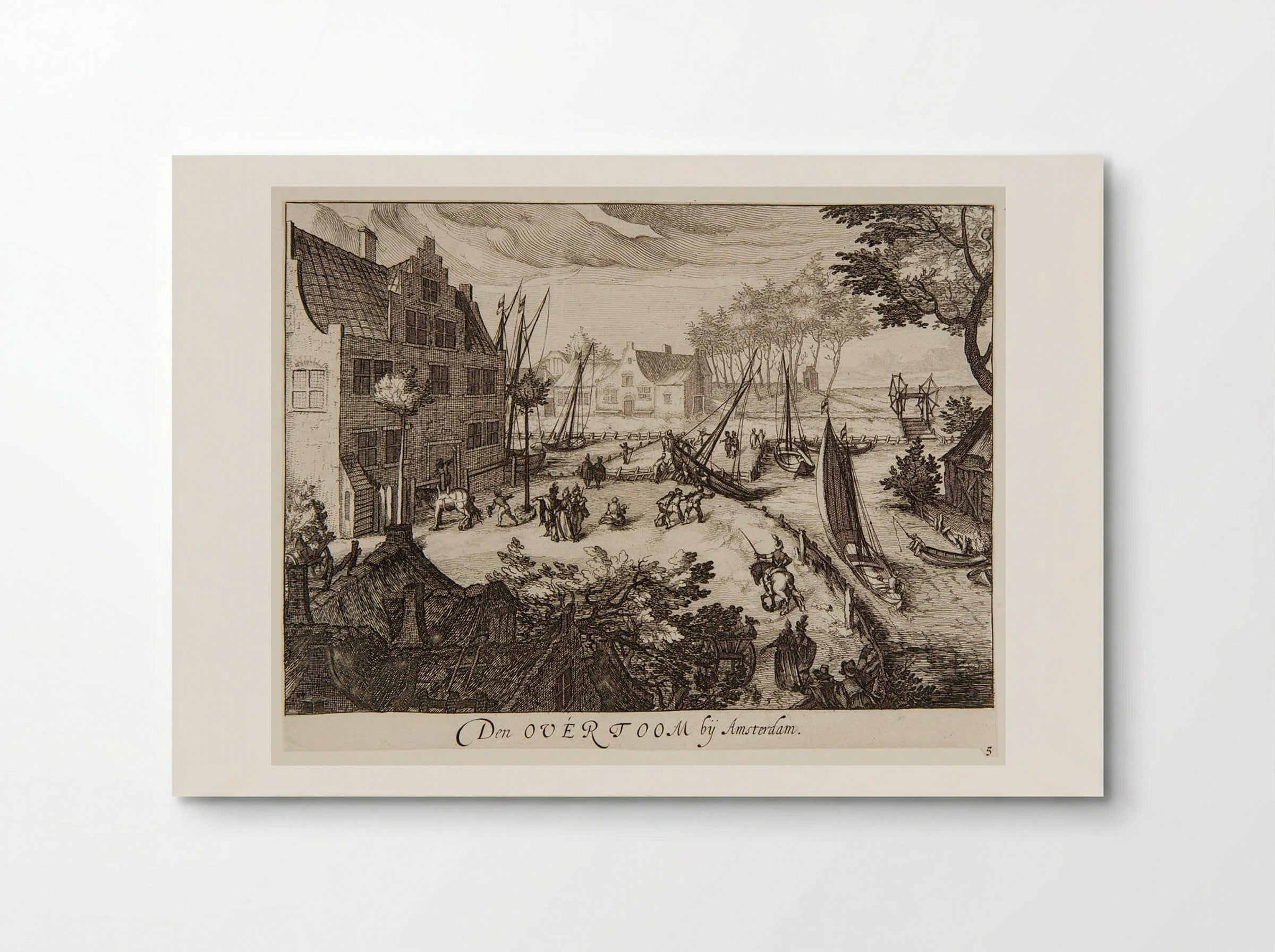 Den Overtoom by Amsterdam - Simon Frisius - Poster
