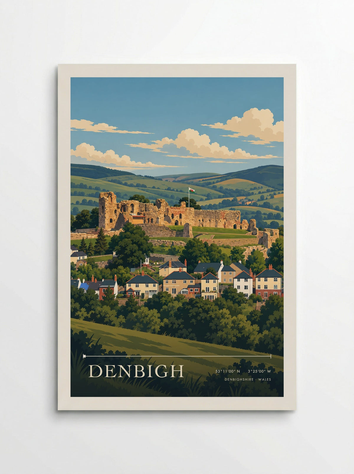 Denbigh, Denbighshire | Travel Poster - Poster