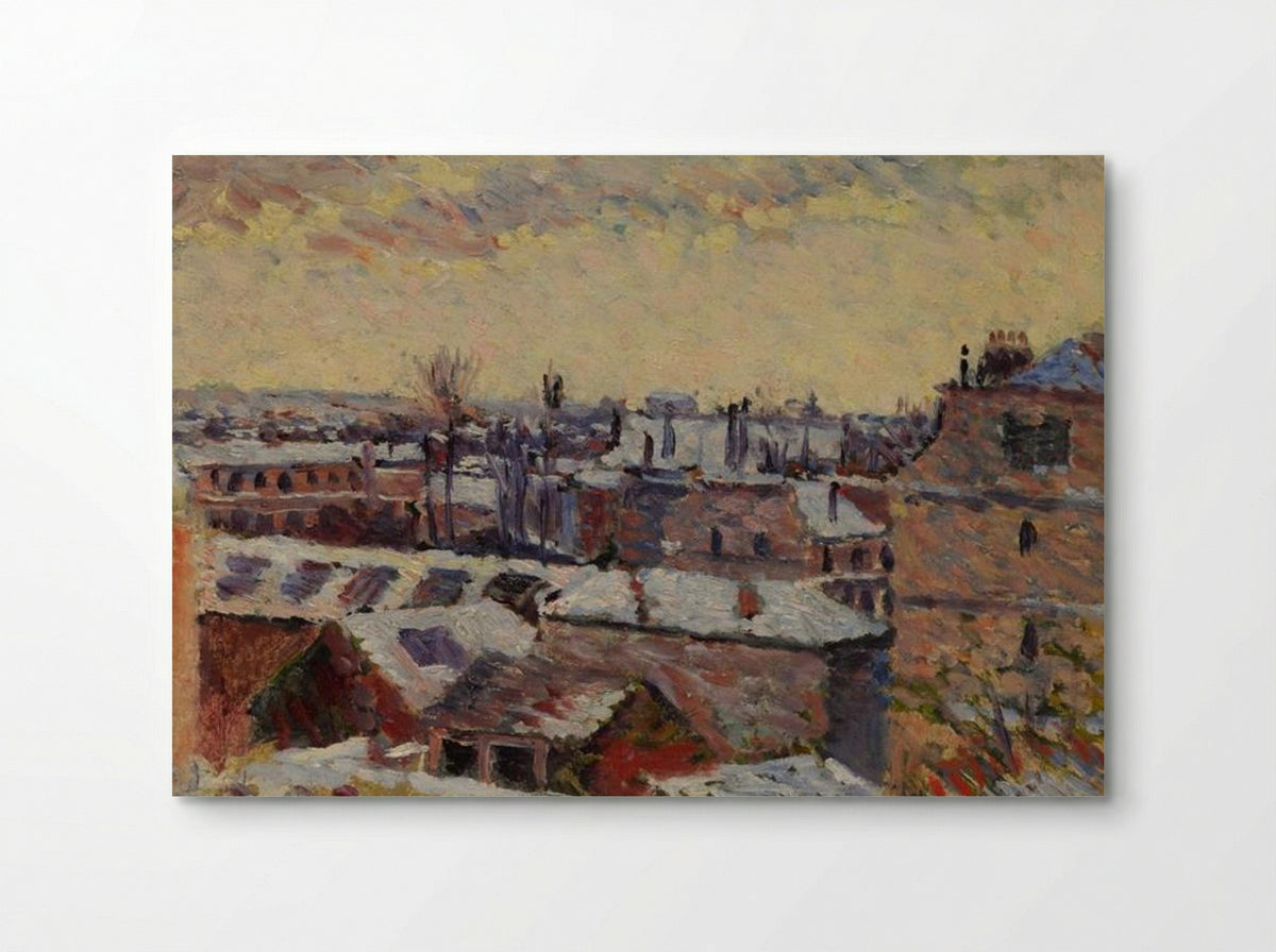 Denfert Street, Roofs Under the Snow - Maximilien Luce - Poster