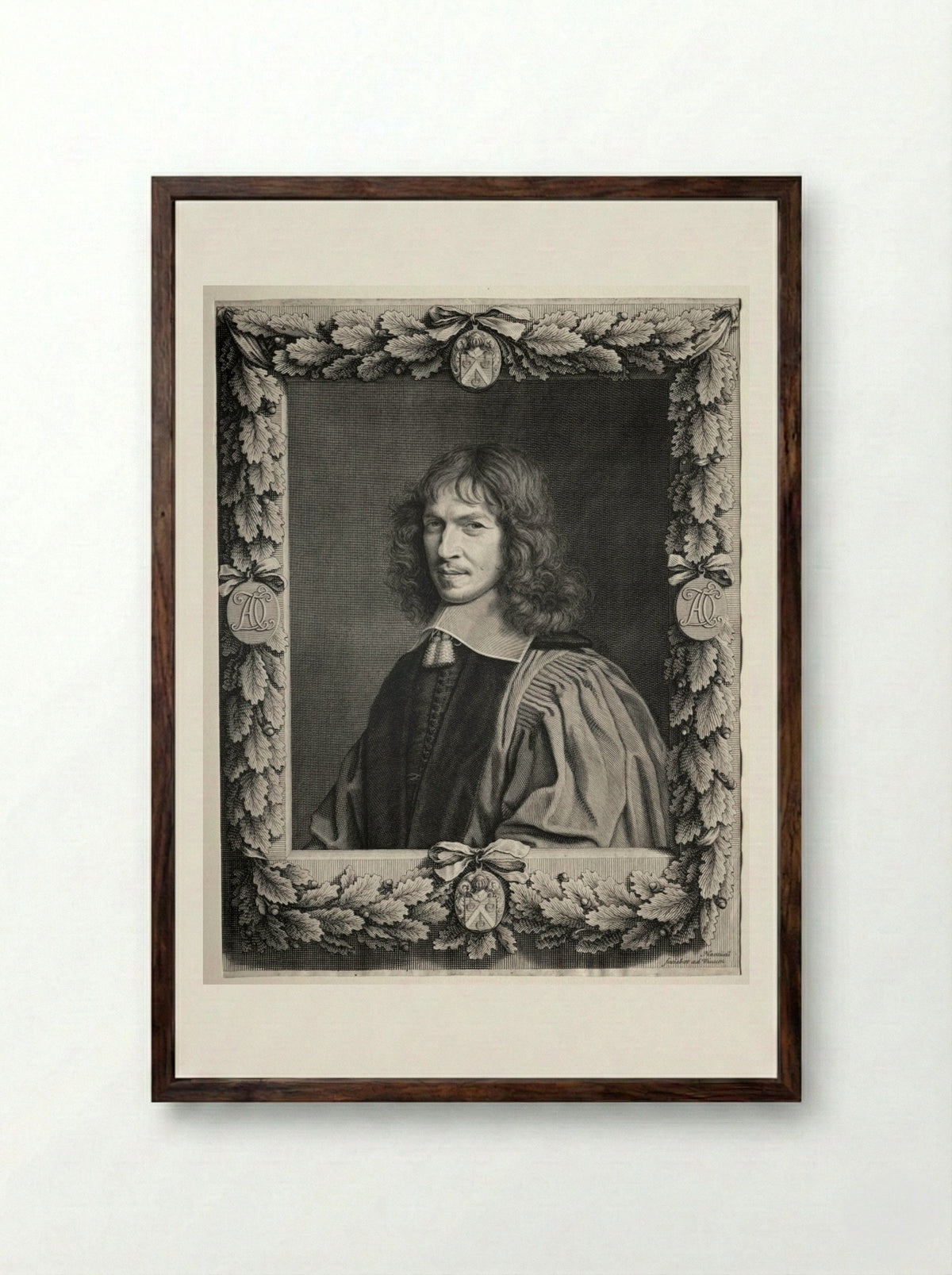 Denis Talon - Robert Nanteuil - Framed Print Dark Wood