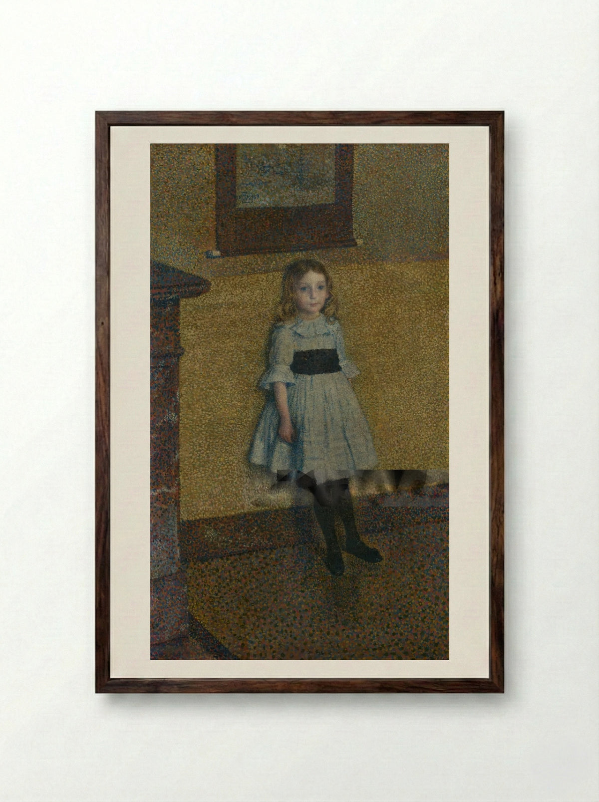 Denise Maréchal - Théo van Rysselberghe - Framed Print Dark Wood