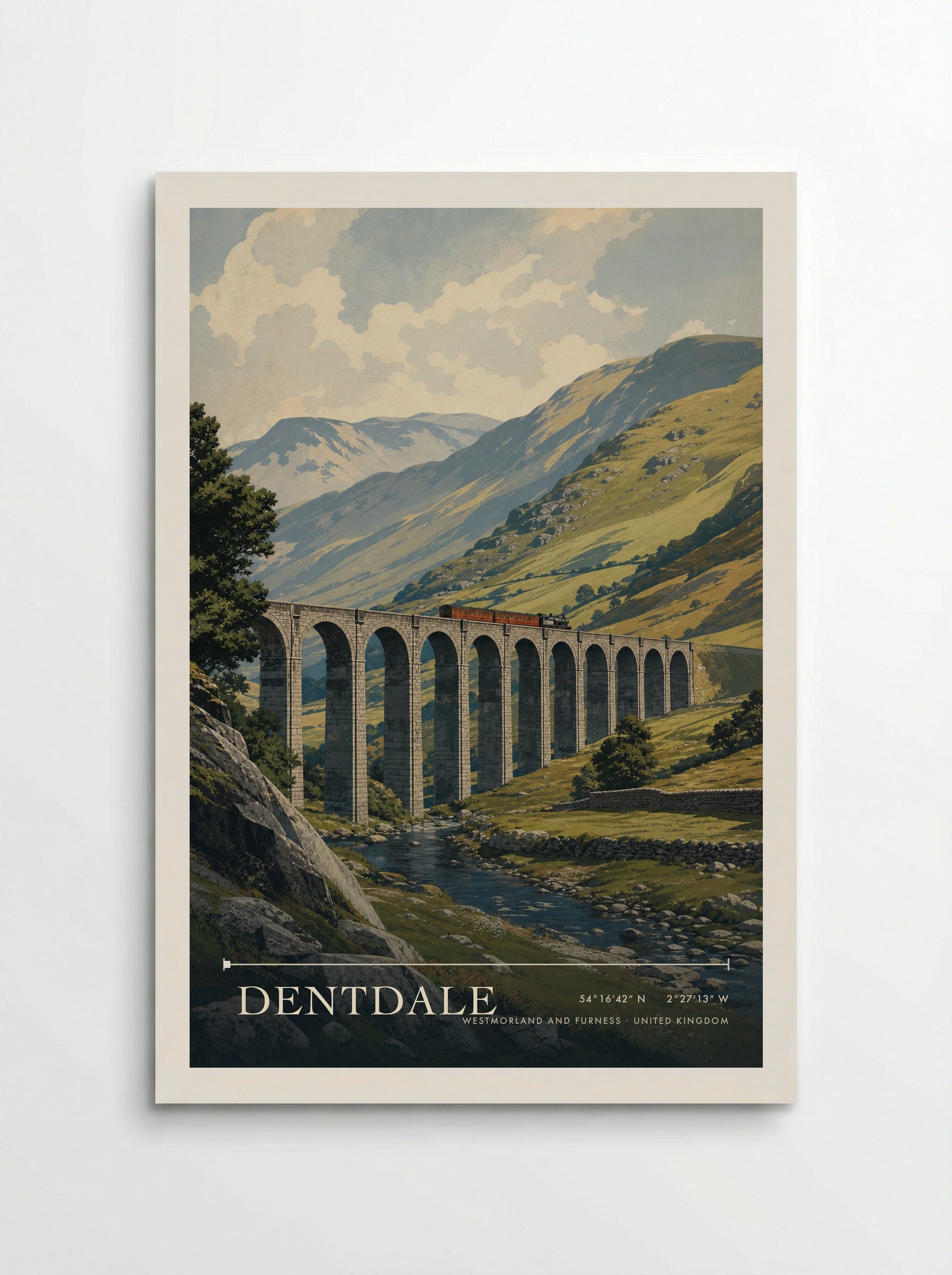 Dentdale Westmorland and Furness United Kingdom Travel Poster - Poster