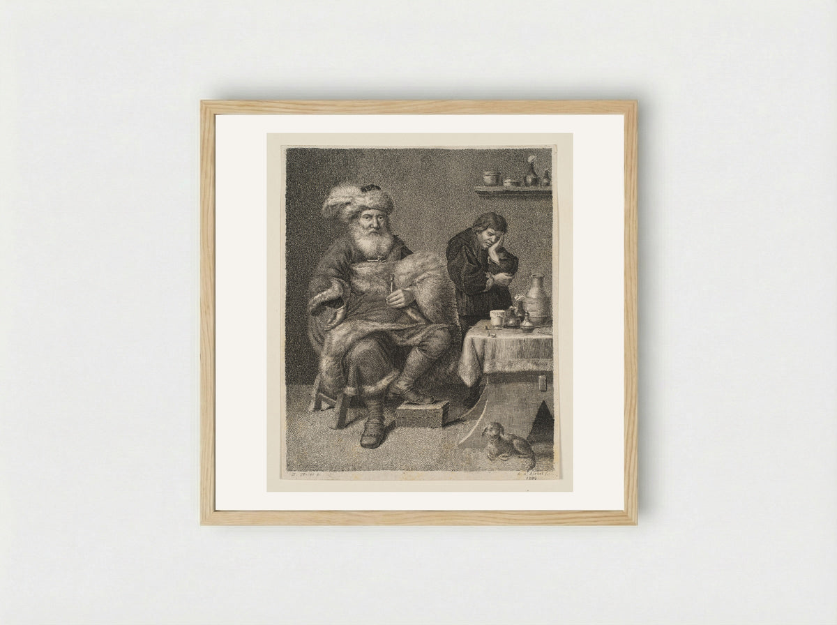 Dentist - Anton Heinrich Riedel - Framed Print Wood