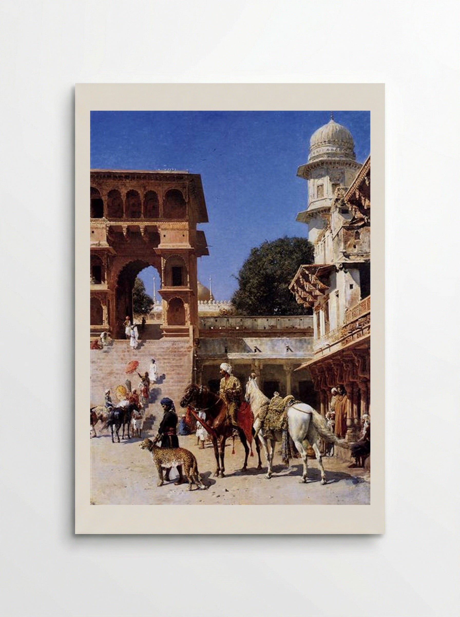 Departure For The Hunt - Edwin Lord Weeks - Poster