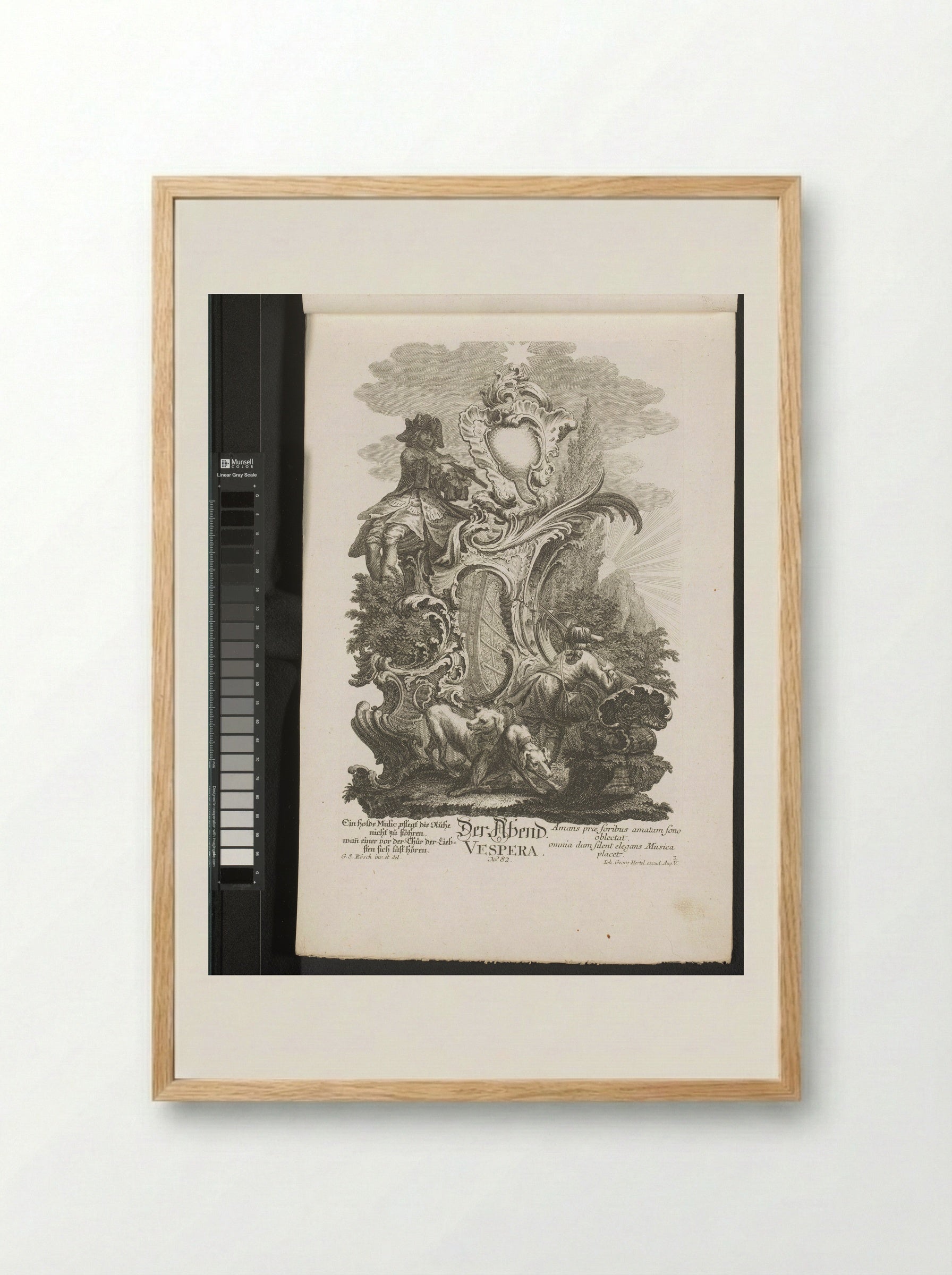 Der Abend (Vespera) - Jakob Wangner - Framed Print Wood