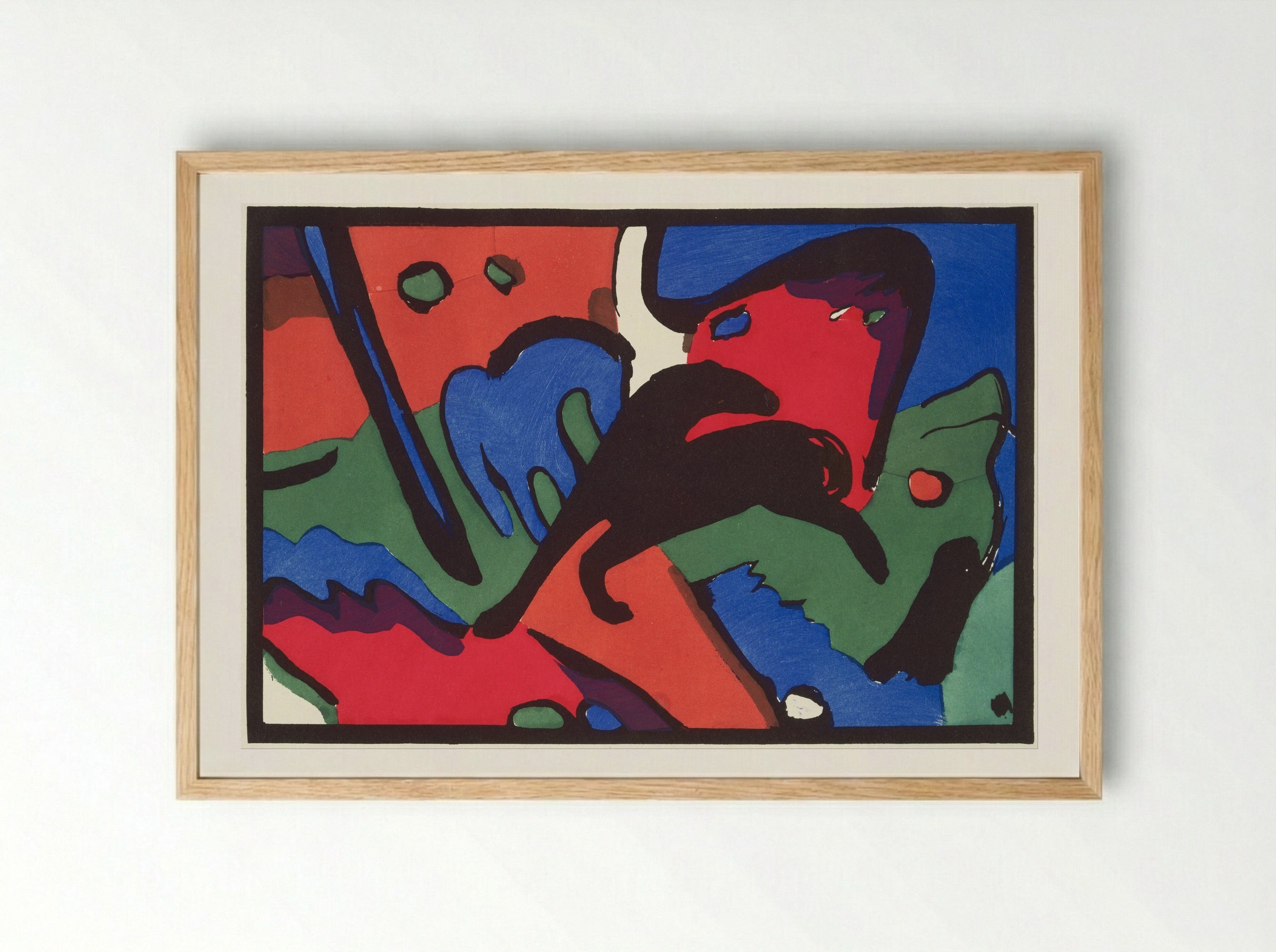 Der Blaue Reiter - Wassily Kandinsky - Framed Print Wood