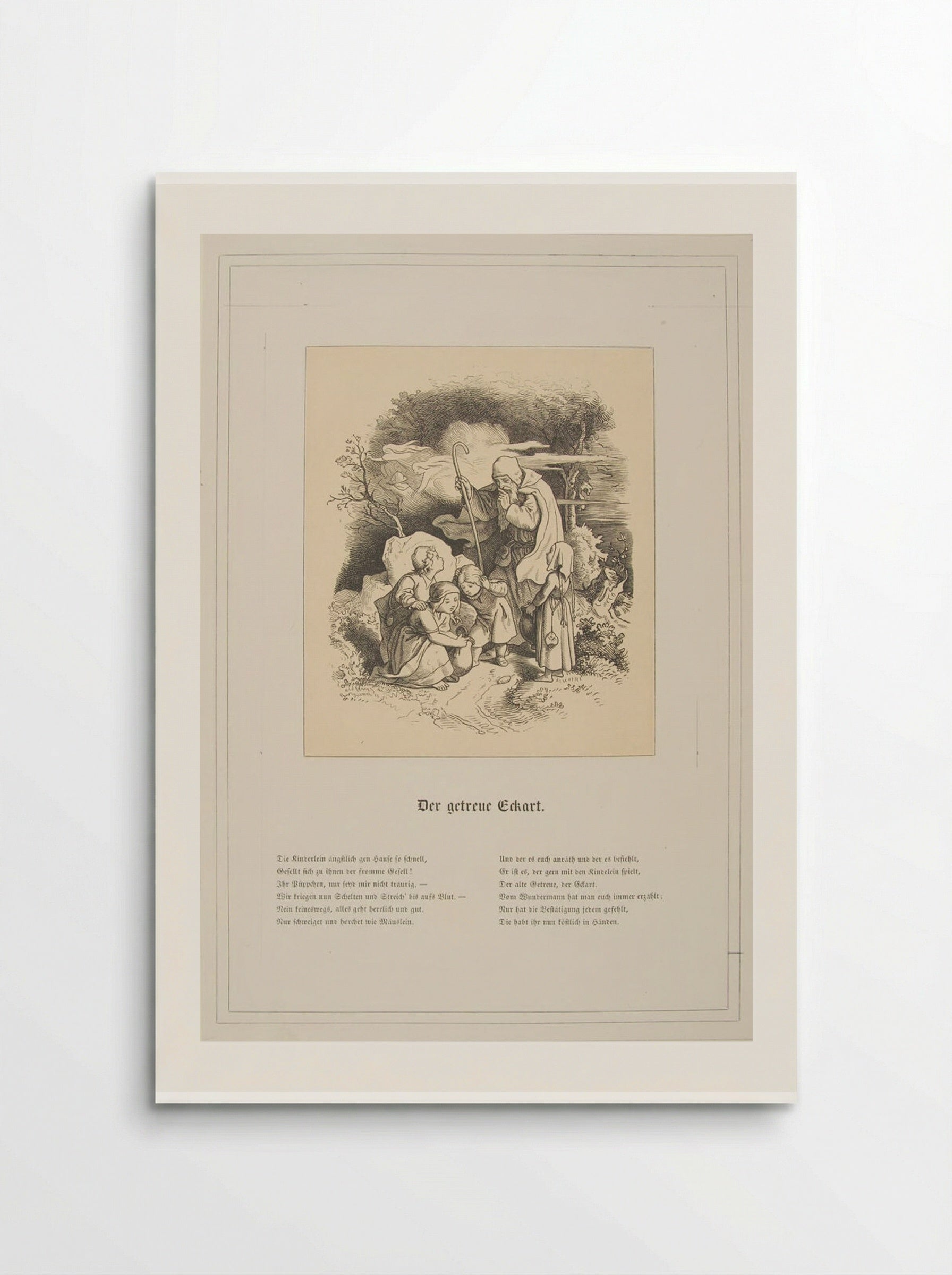 Der Getreue Eckhart - Adrian Ludwig Richter - Poster