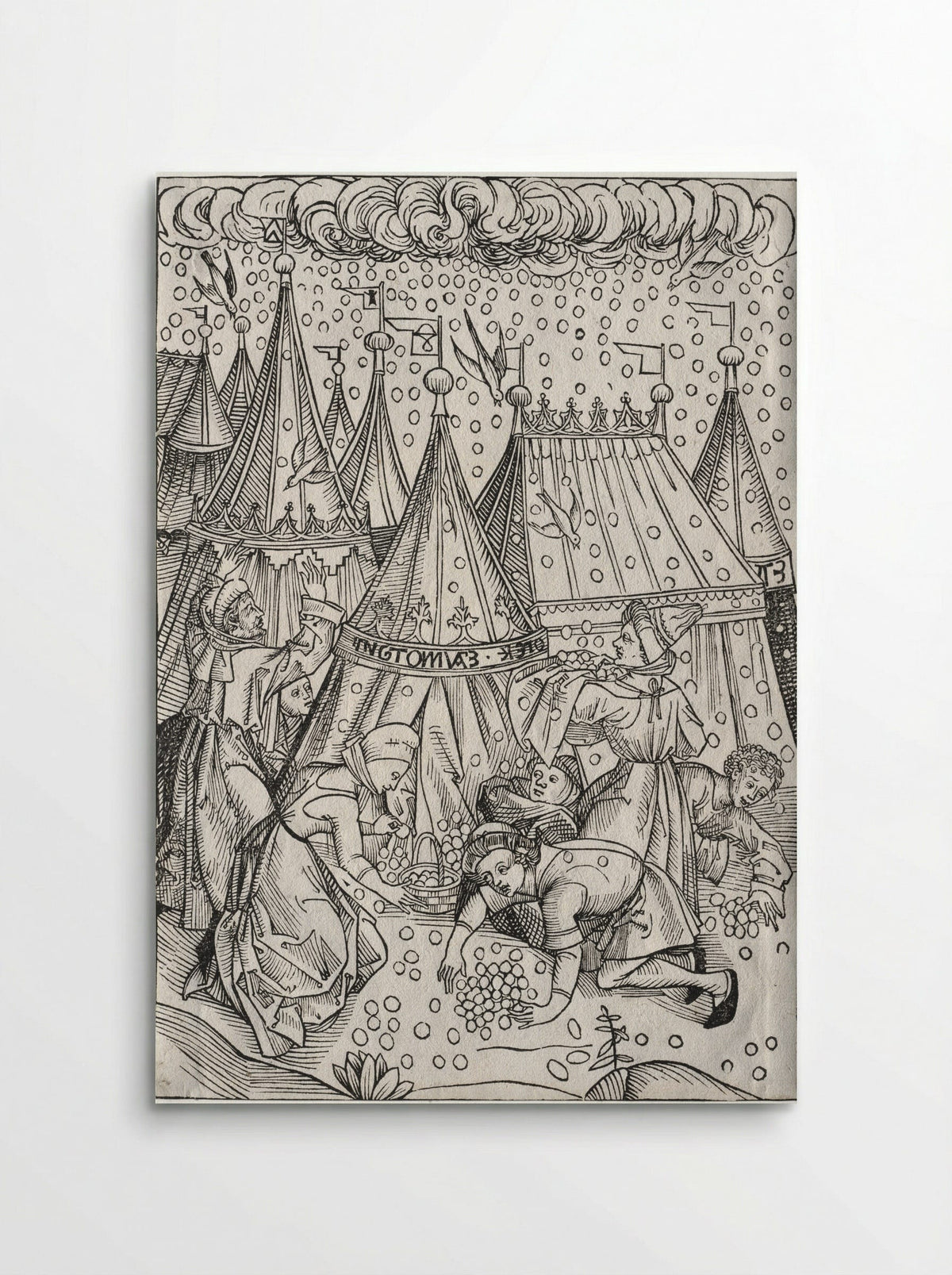 Der Schatzbehalter: Gathering of Manna - Michael Wolgemut - Poster