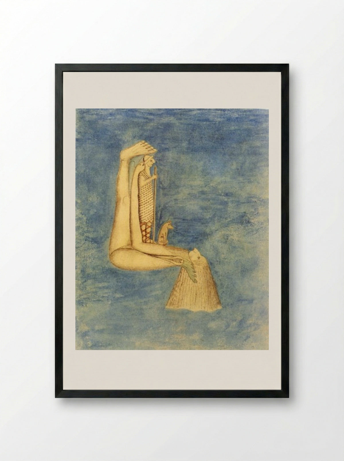 Der Wunderhirthe - August Natterer - Framed Print Black