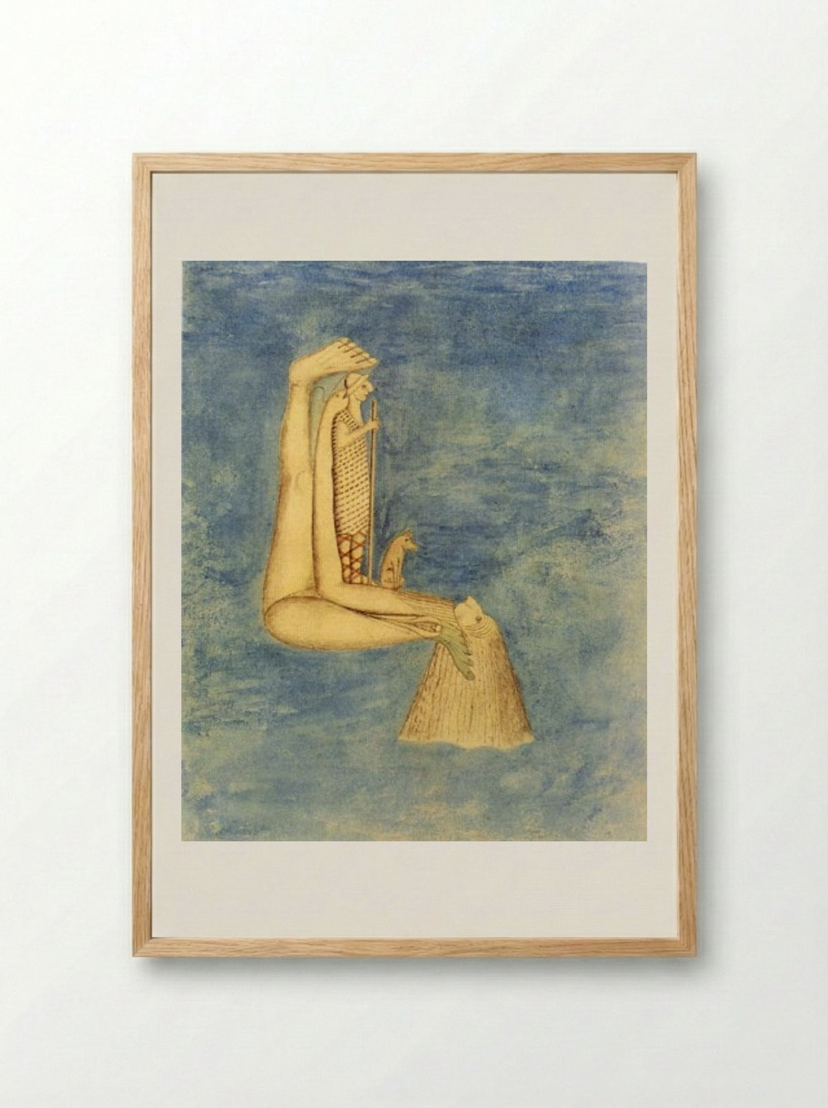 Der Wunderhirthe - August Natterer - Framed Print Wood
