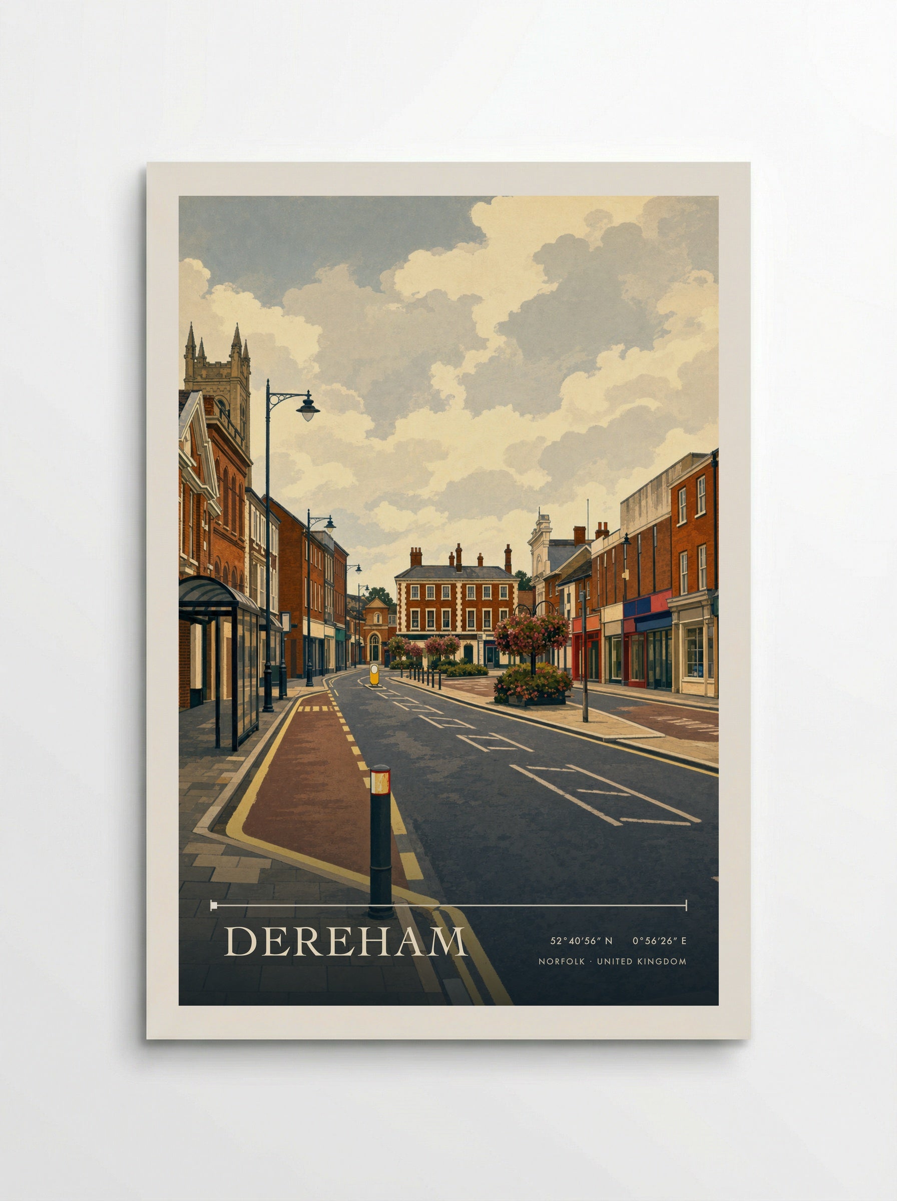 Dereham Norfolk United Kingdom Travel Poster - Poster