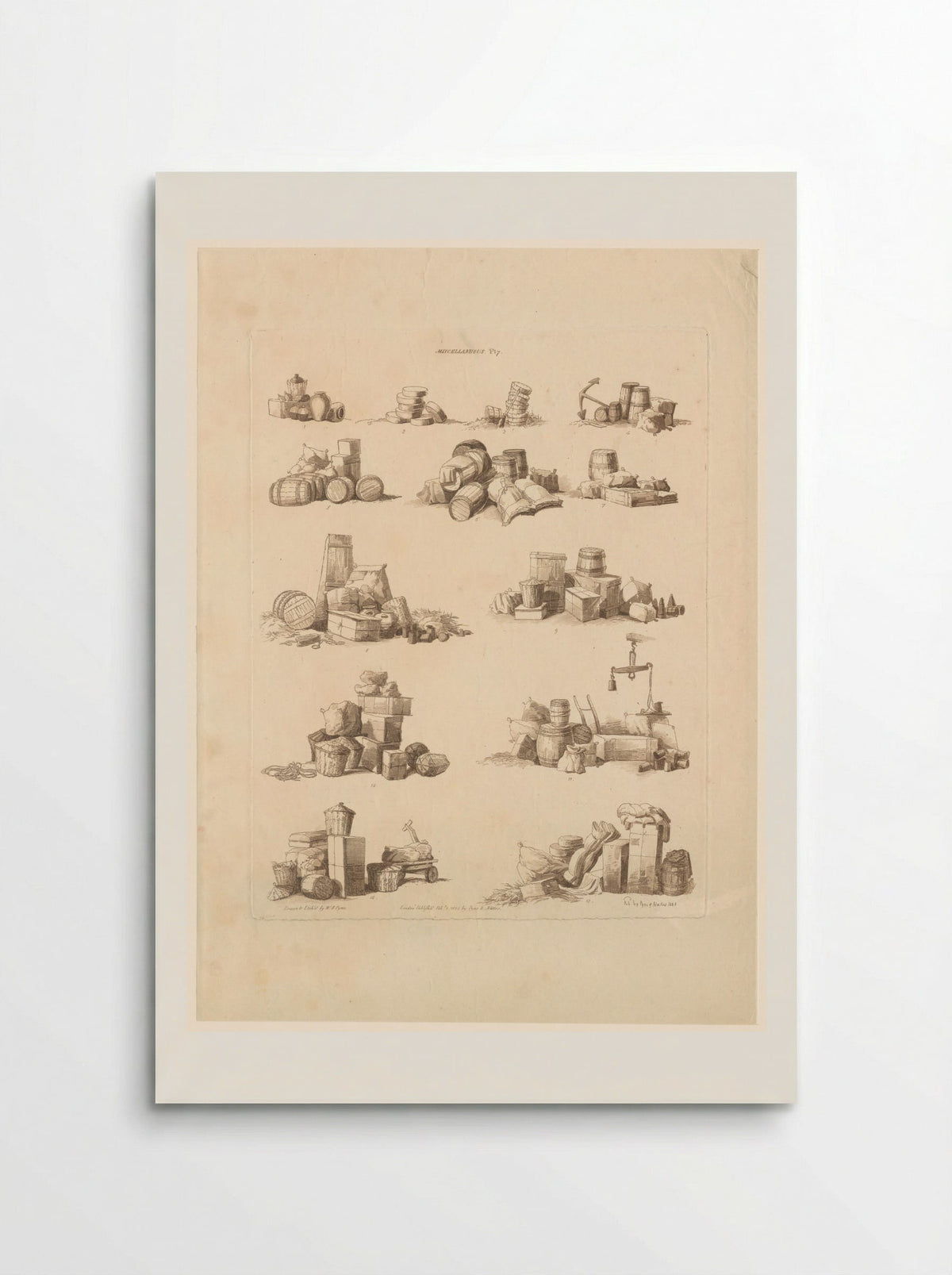 Dertien stapels met diverse containers - John Hill - Poster