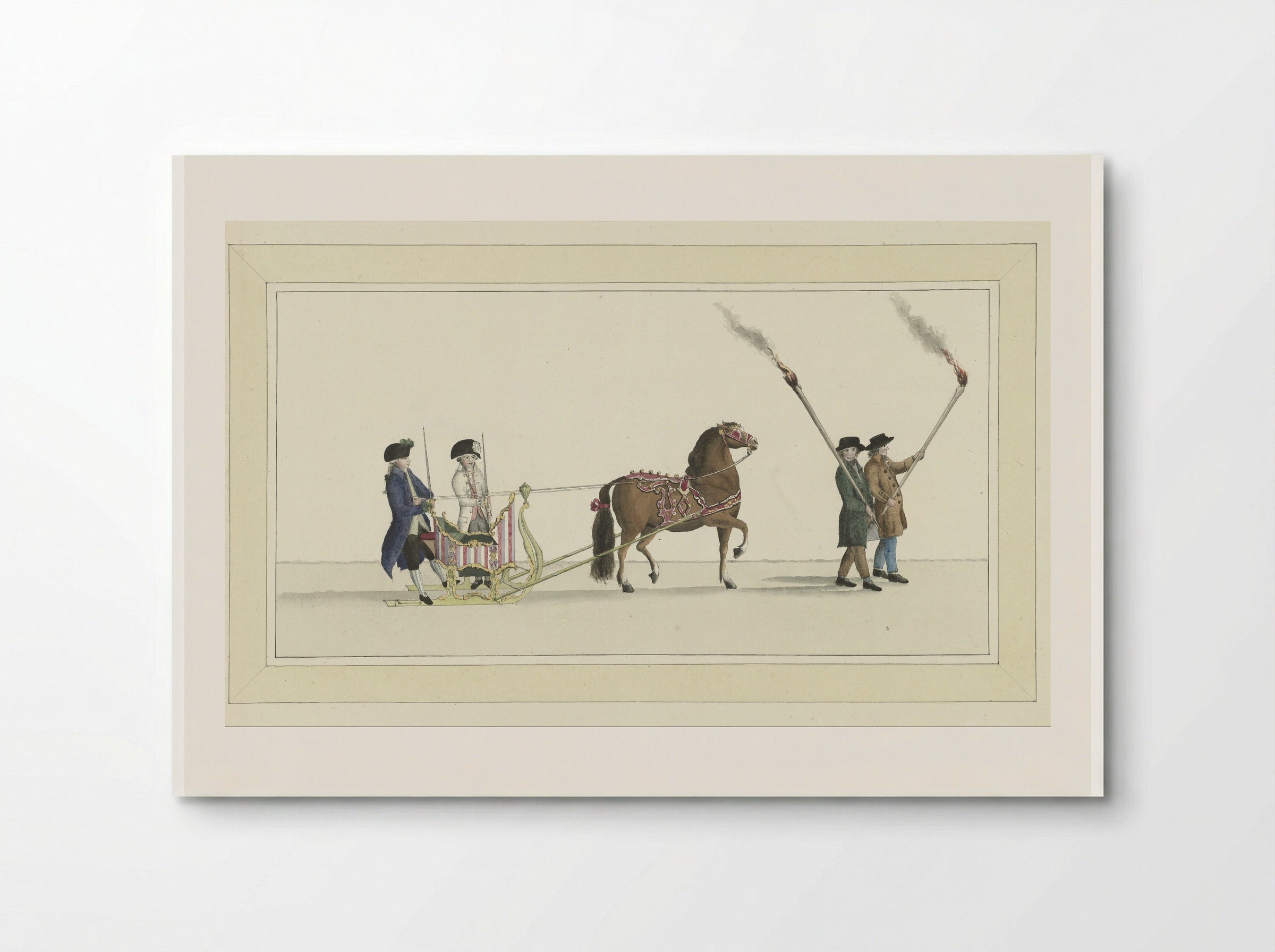 Dertiende slede - Abraham Delfos - Poster