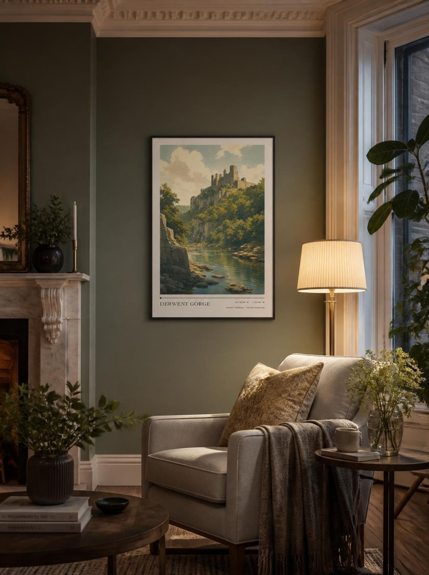 Derwent Gorge County Durham United Kingdom Travel Poster - Lifestyle