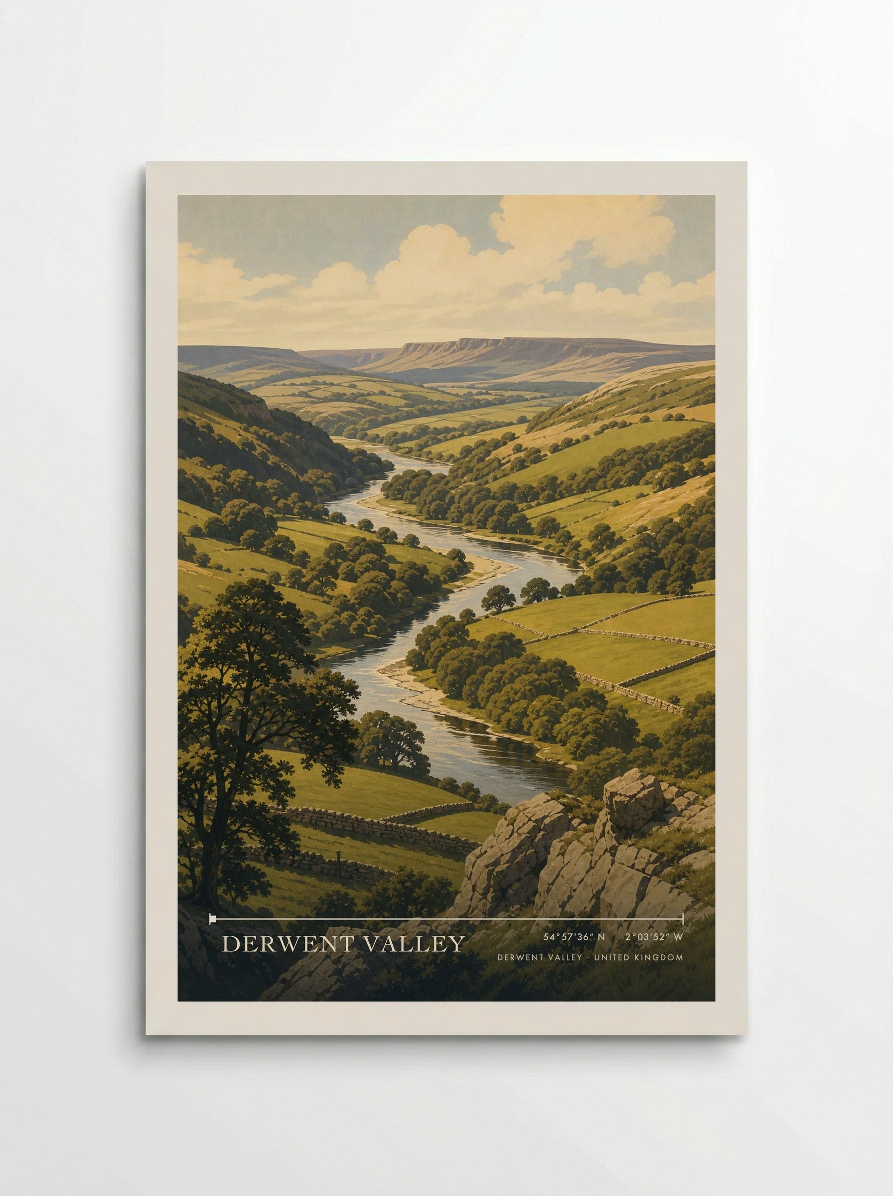 Derwent Valley United Kingdom Travel Poster - Poster