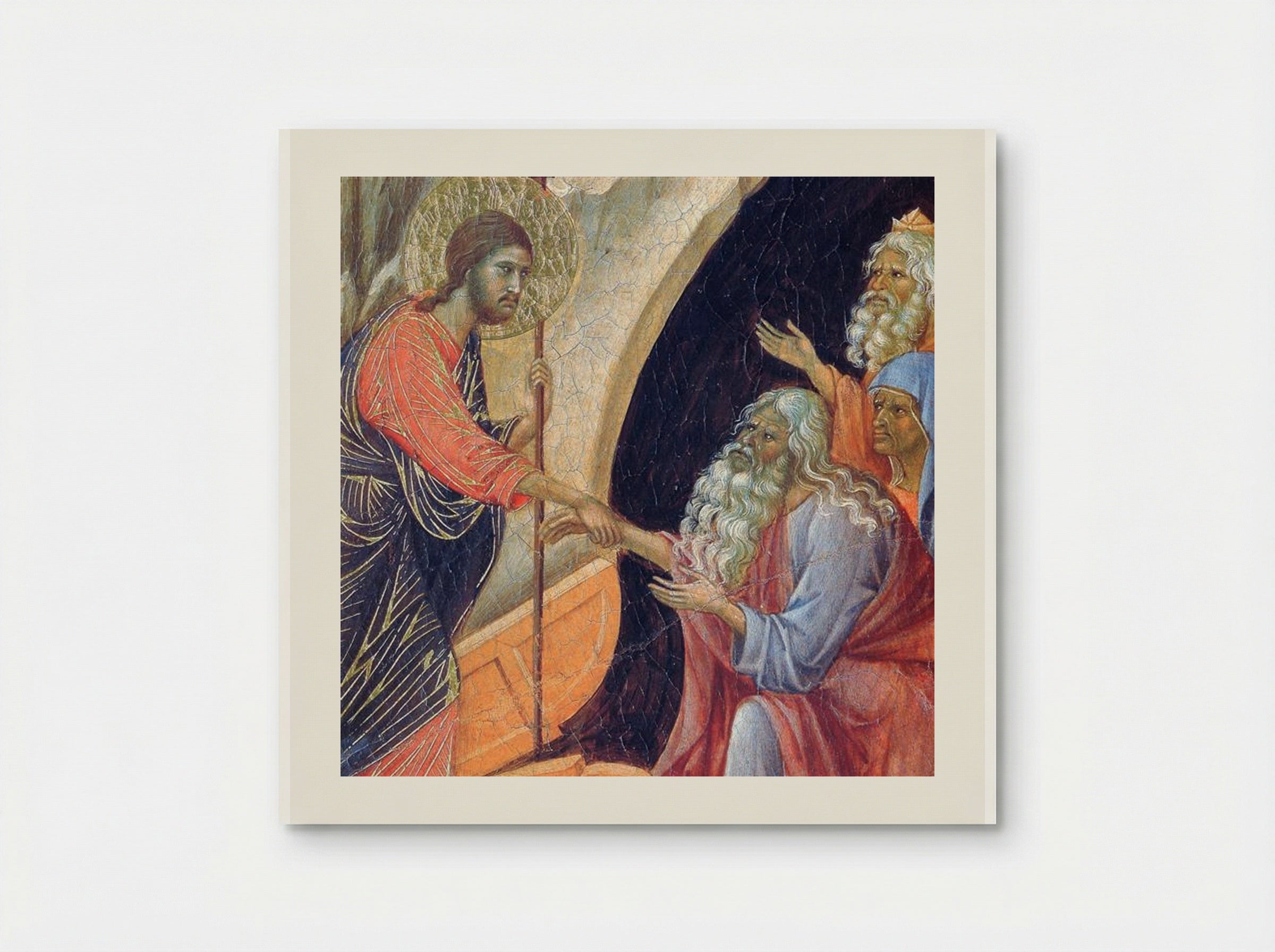 Descent into Hell (Fragment) - Duccio di Buoninsegna - Poster