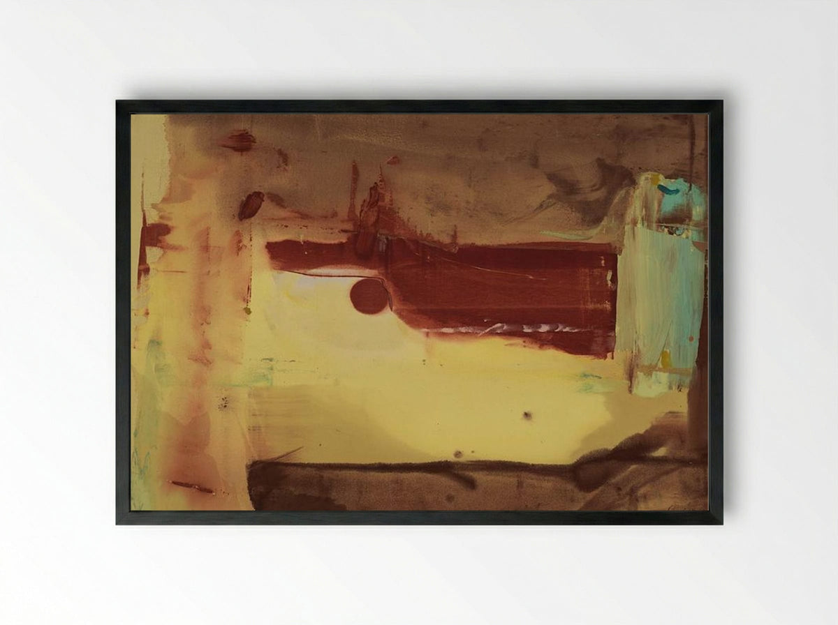 Desert Pass - Helen Frankenthaler - Framed Print Black