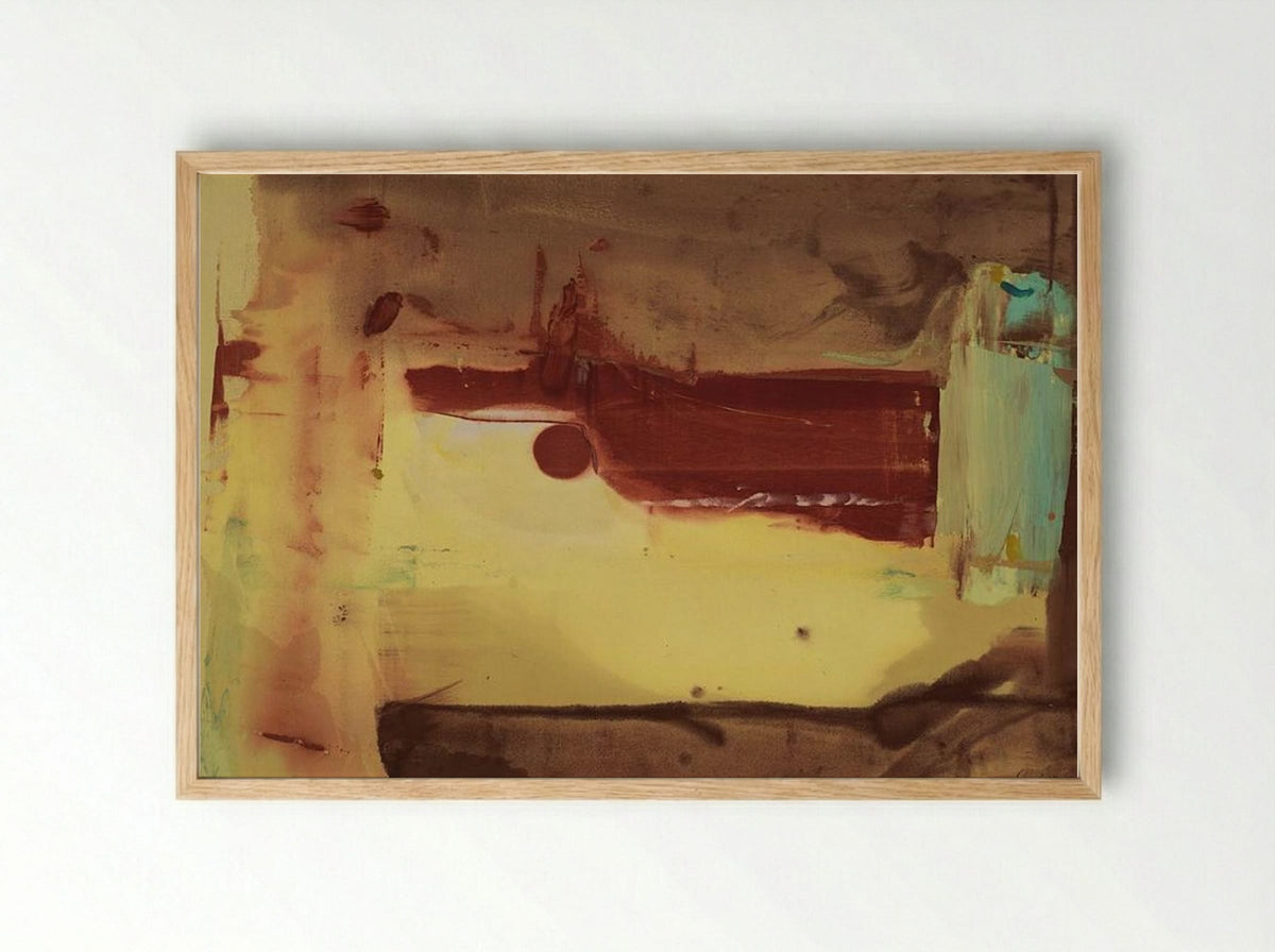 Desert Pass - Helen Frankenthaler - Framed Print Wood