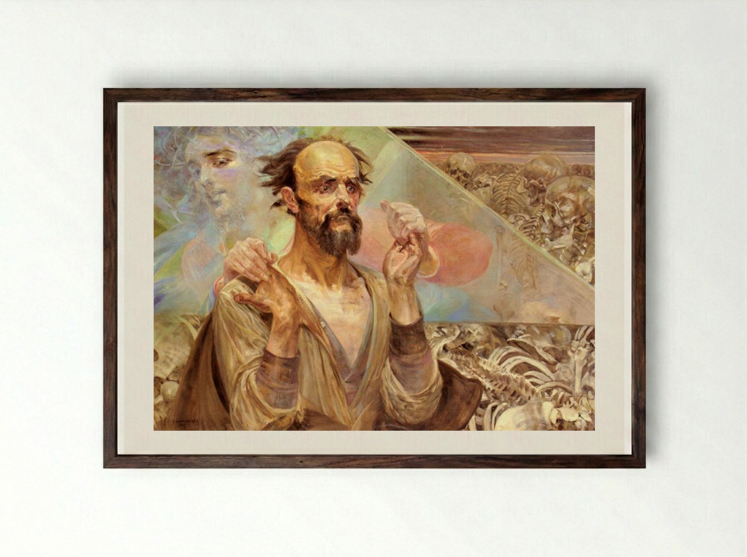 Destiny - Jacek Malczewski - Framed Print Dark Wood