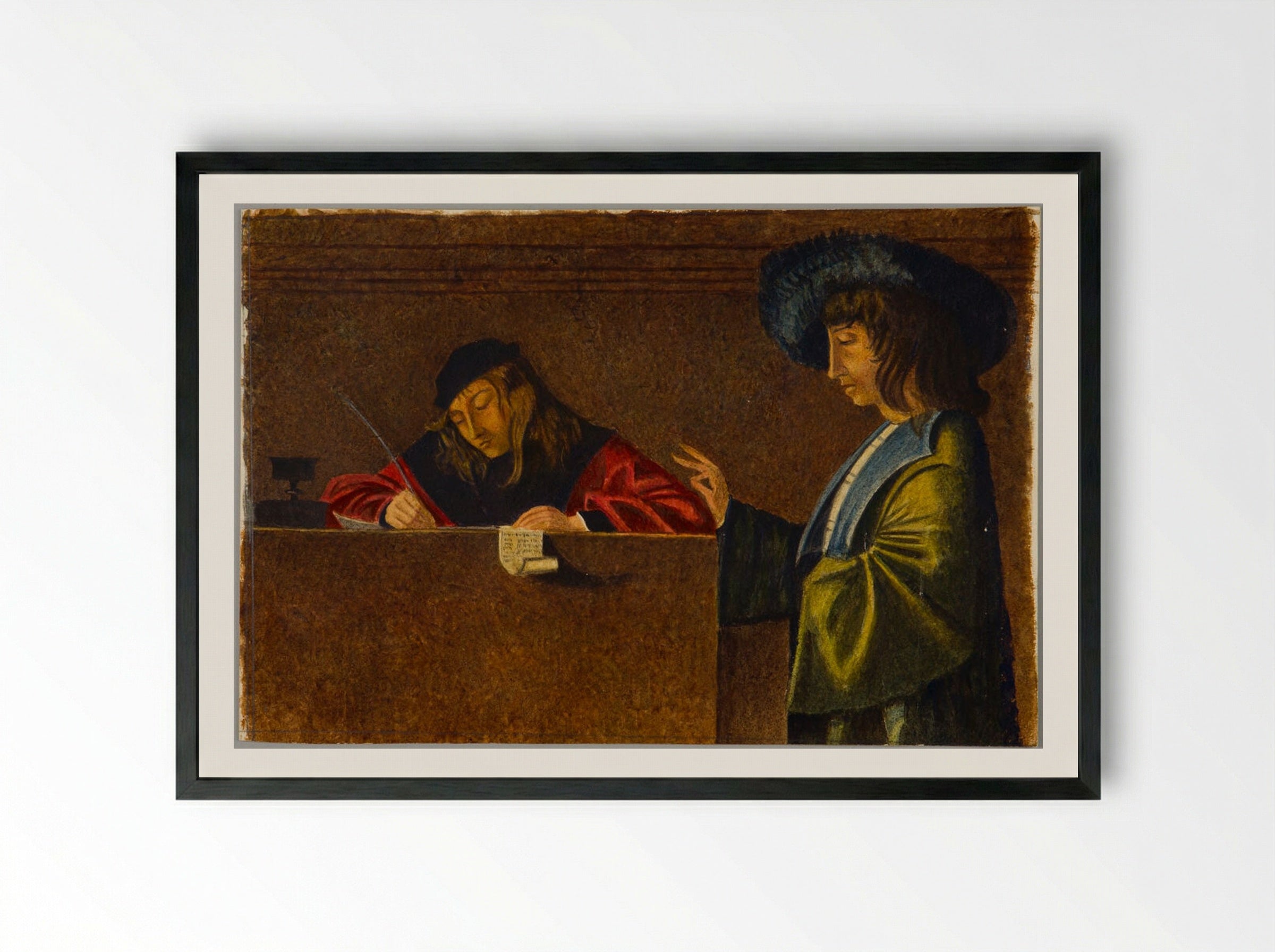 Detail from the Ambassadors Departing, after Carpaccio - Denman Waldo Ross - Framed Print Black