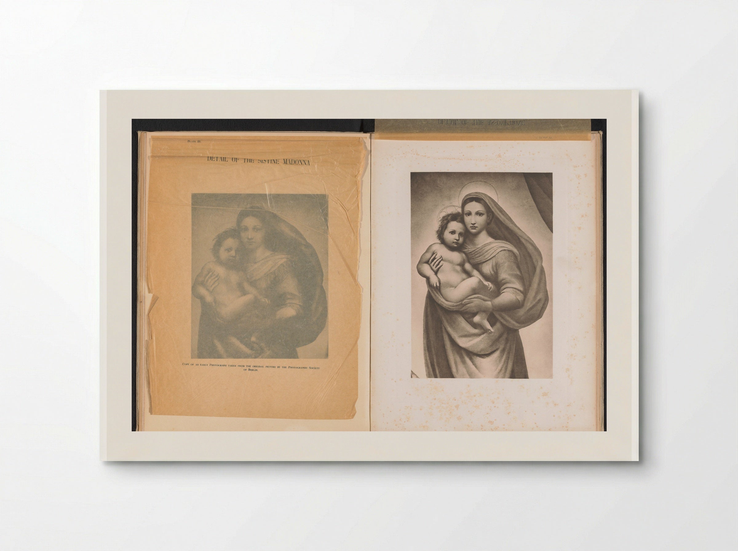 Detail of the Sistine Madonna - Adolphe Braun & Cie. - Poster