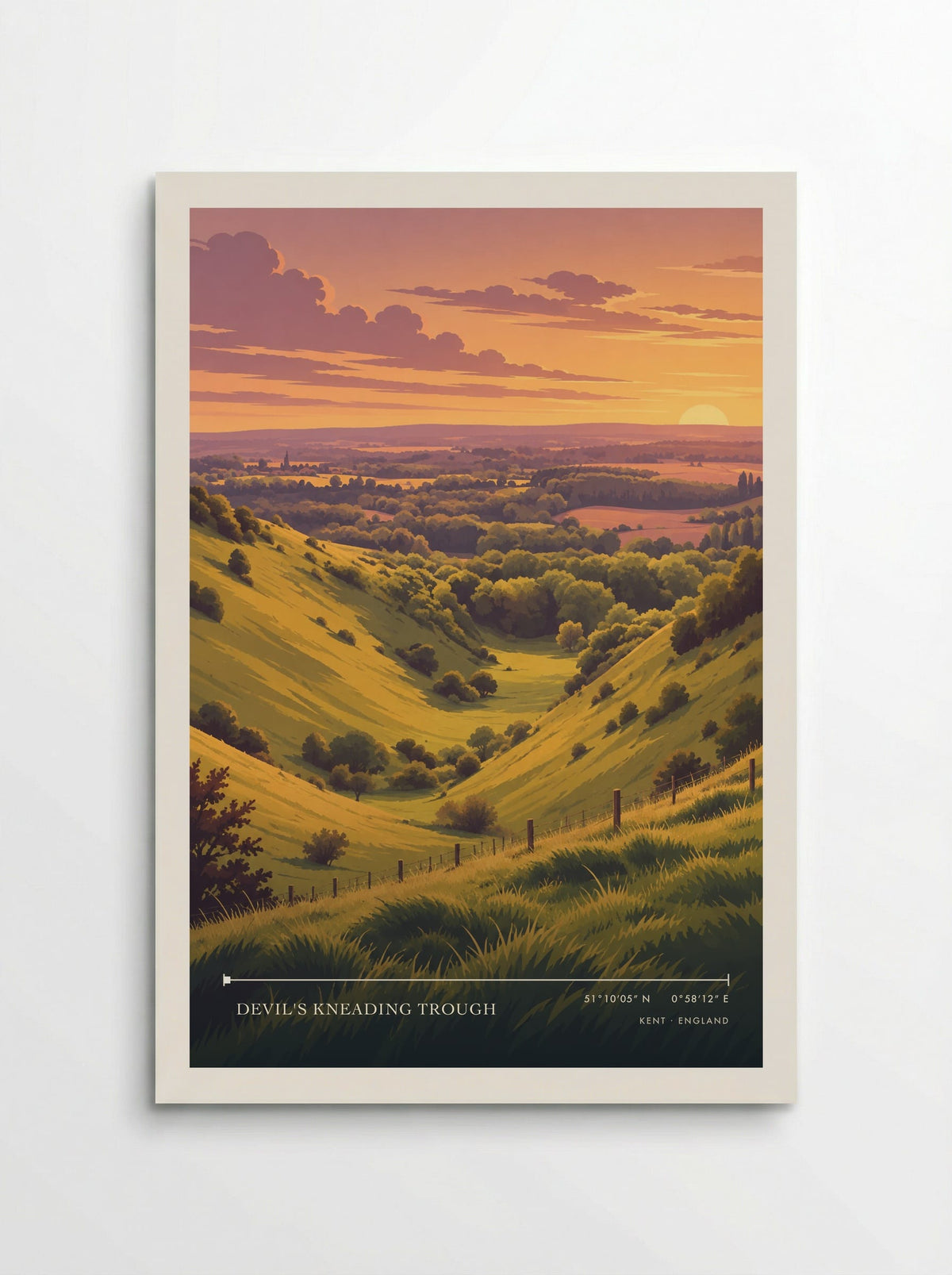 Devil's Kneading Trough, Kent | Travel Poster - Poster